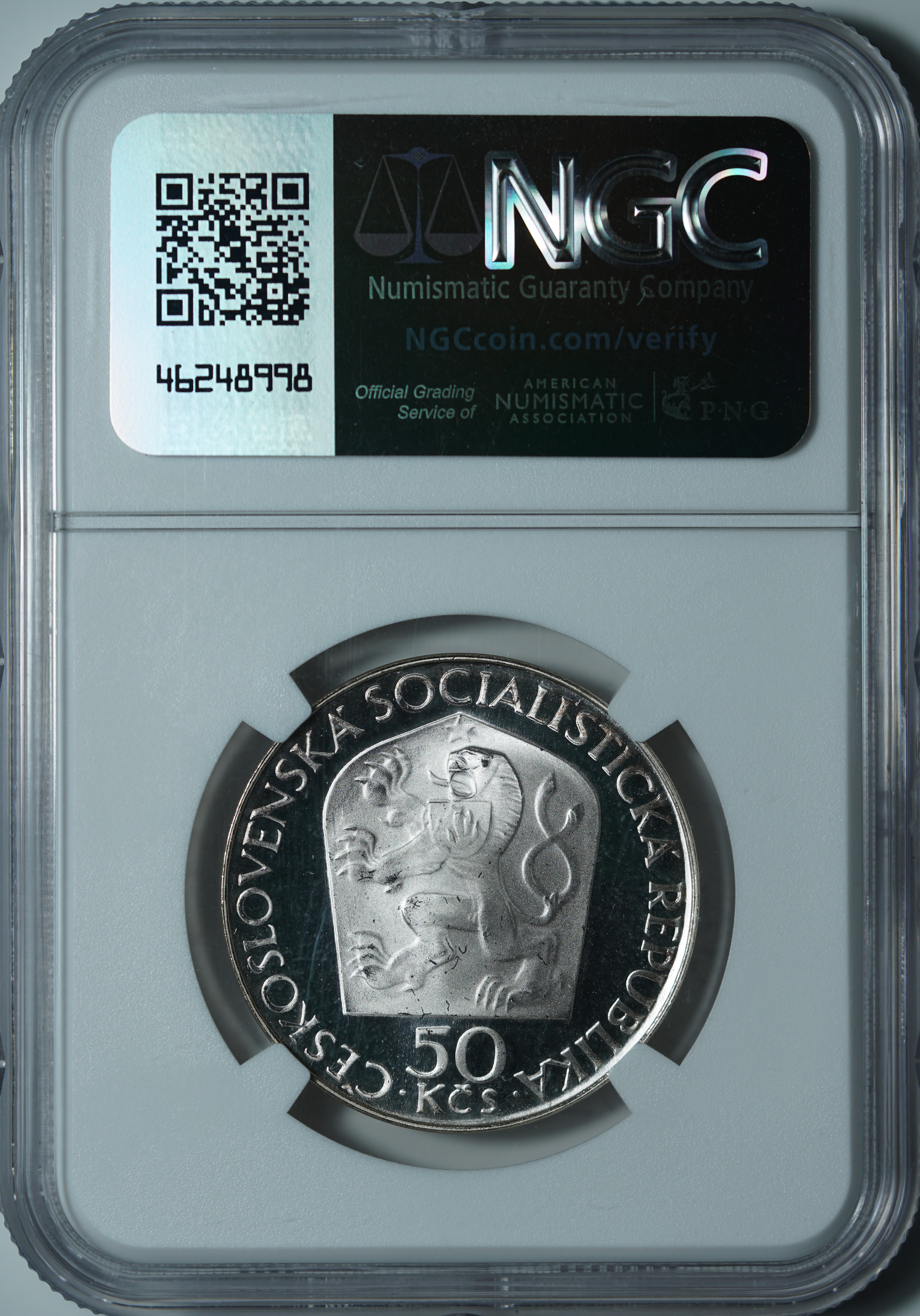50 крон 1970 PF69 ULTRA CAMEO NGC