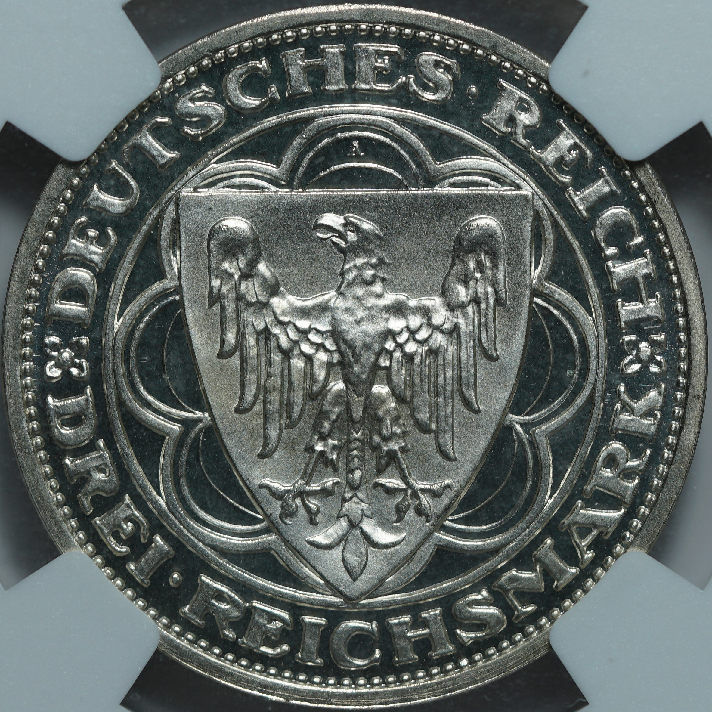 3 рейхсмарки 1931-A PF68 ULTRA CAMEO NGC