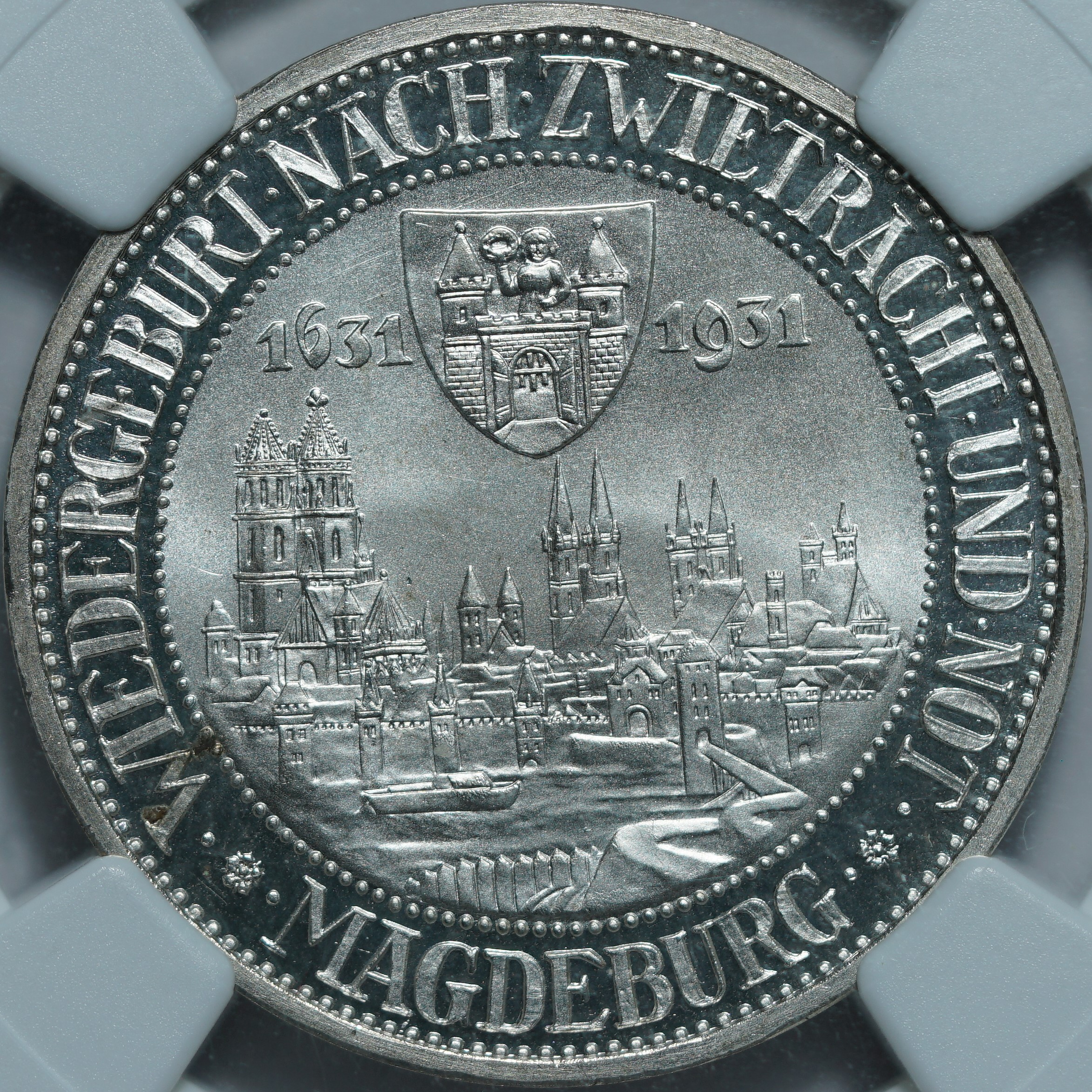 3 рейхсмарки 1931-A PF68 ULTRA CAMEO NGC