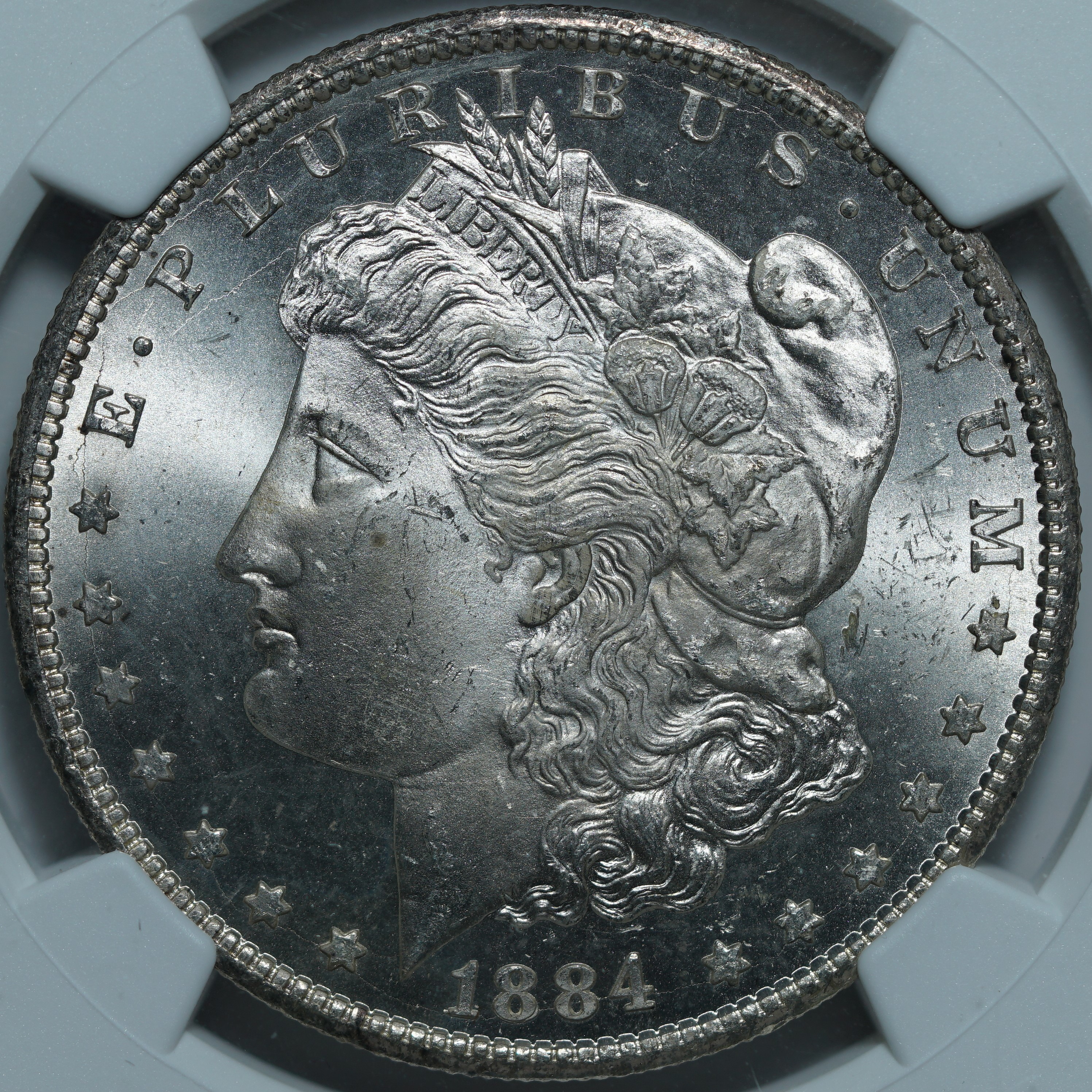 1 доллар 1884-CC MS66+ NGC