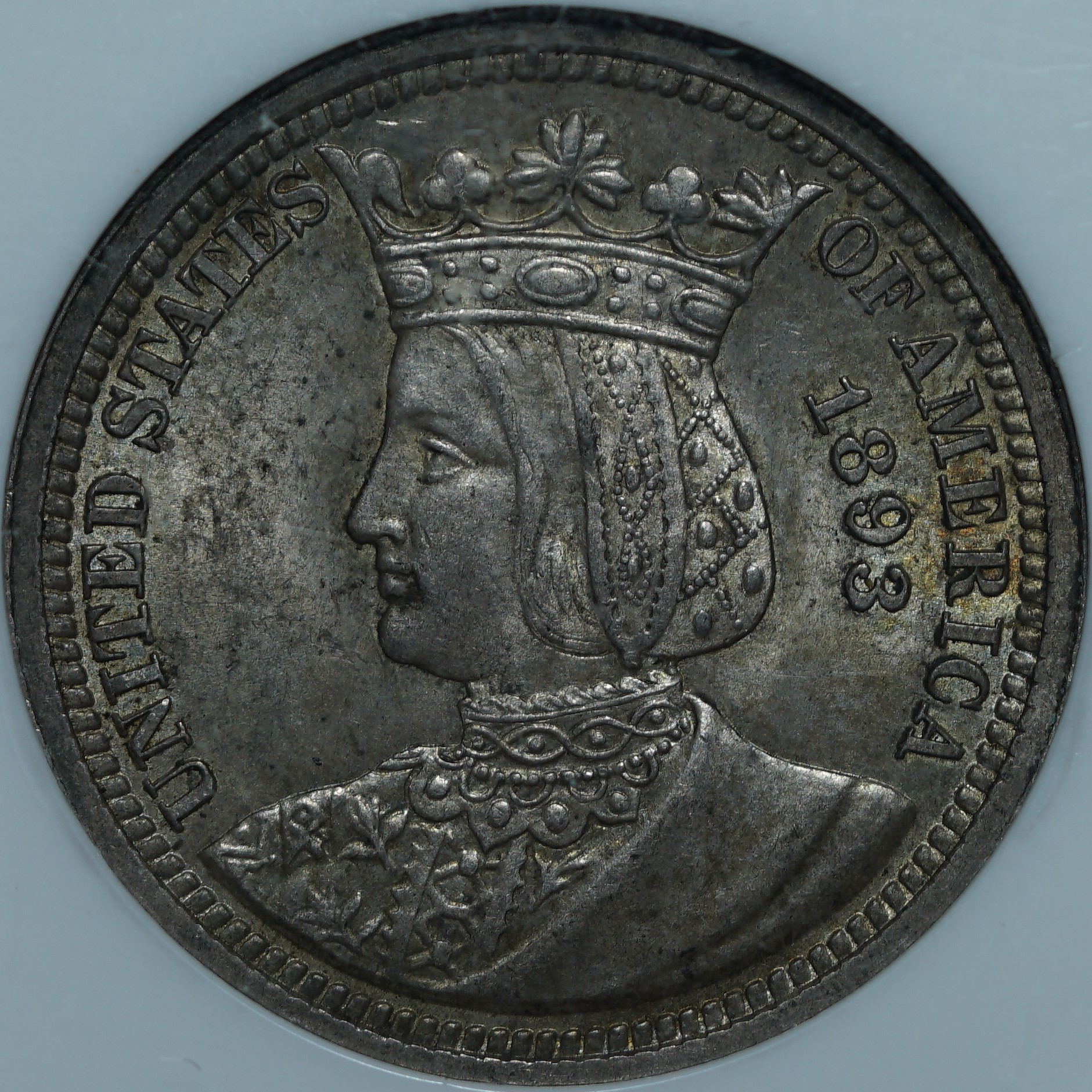 1/4 доллара 1893 MS63 NGC