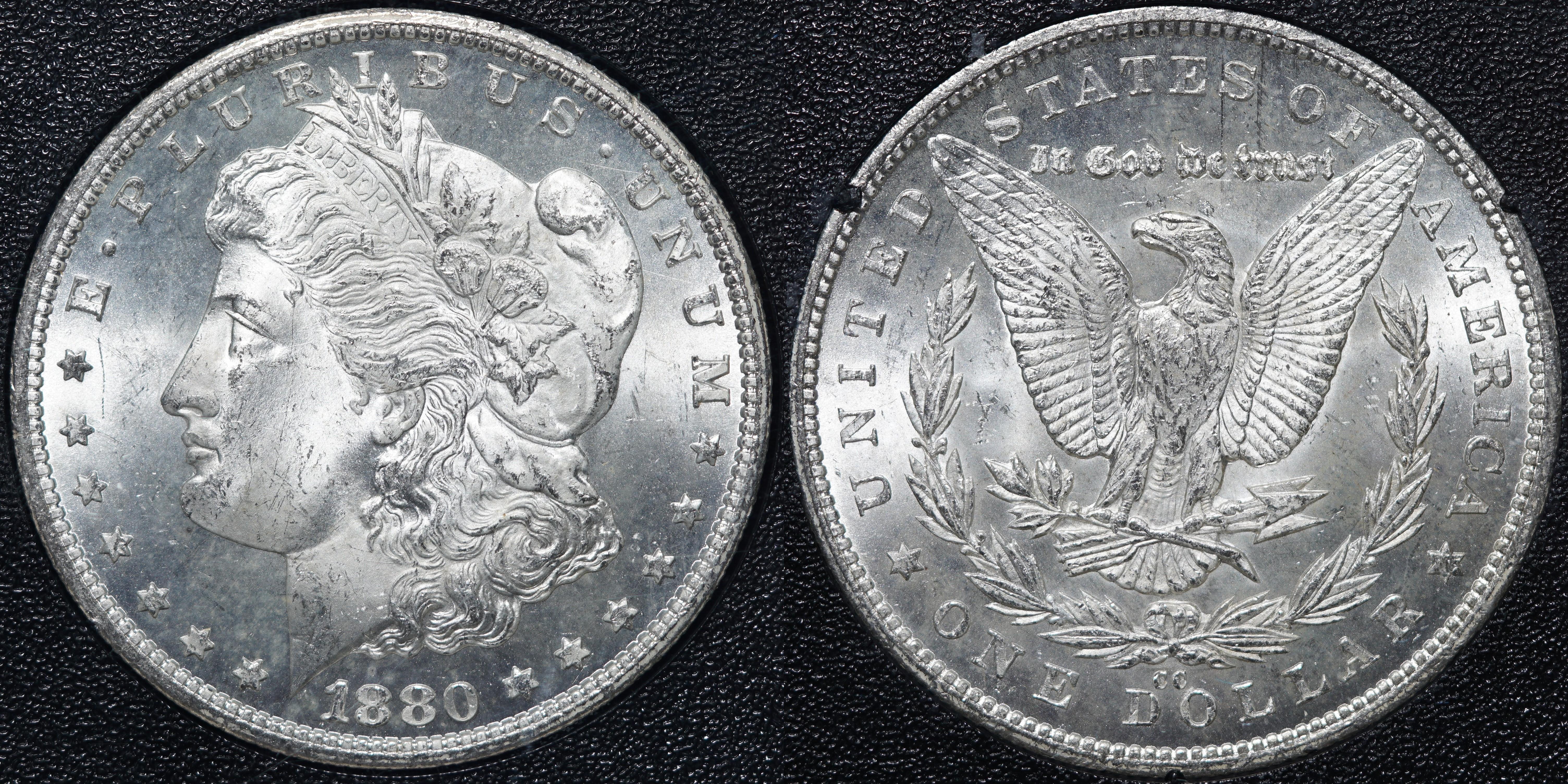 1 доллар 1881-CC MS64 NGC GSA HOARD