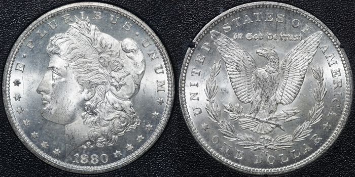 1 доллар 1881-CC MS64 NGC GSA HOARD