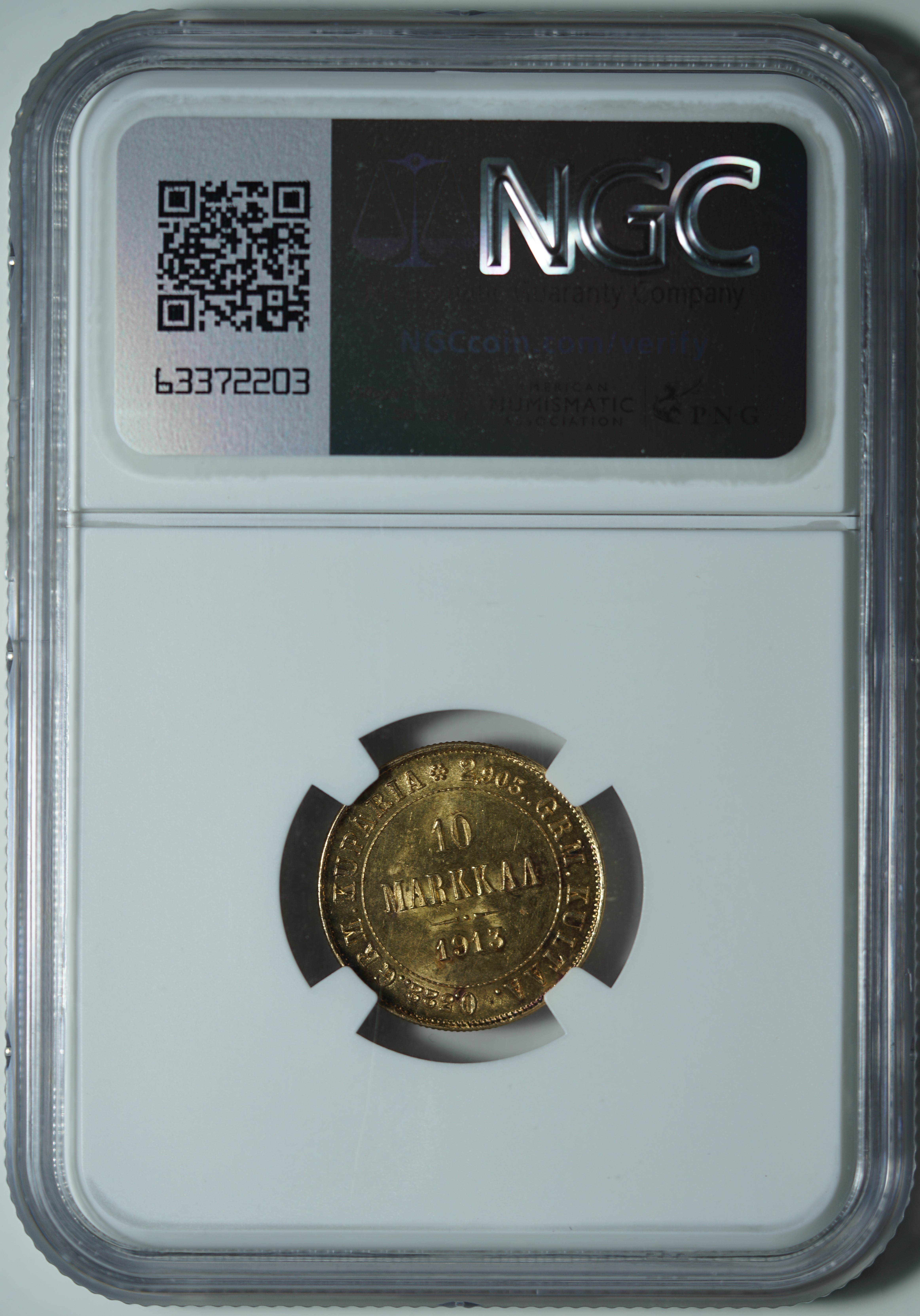 10 марок 1913-S MS64 NGC