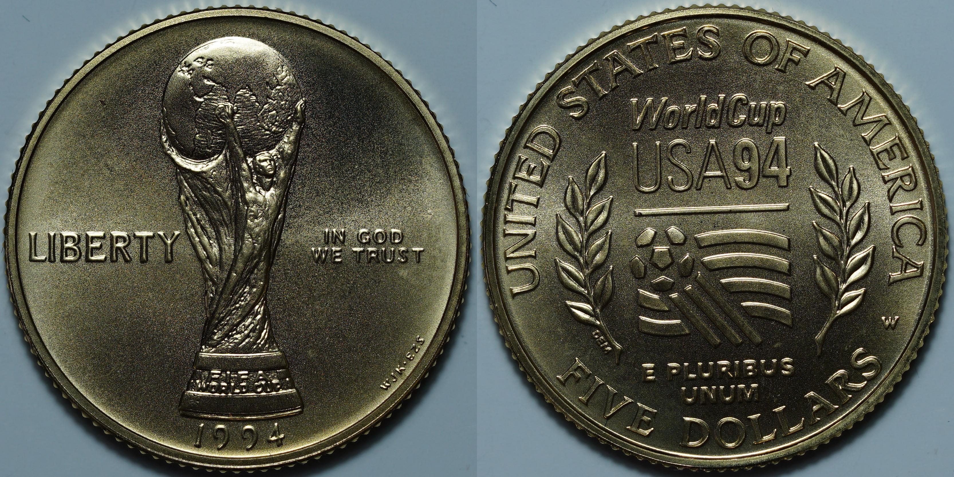 5 долларов 1994 W MS69 NCG