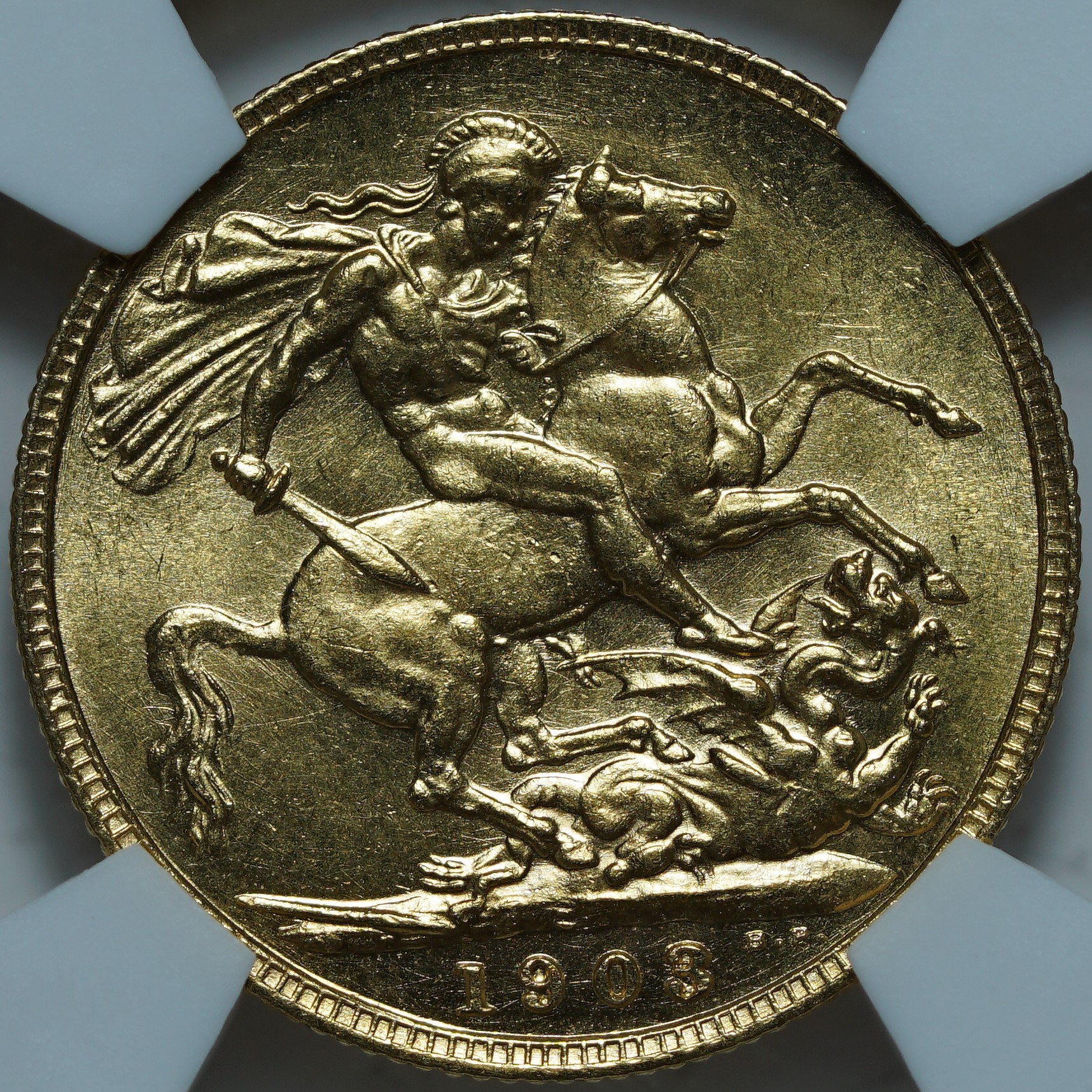 Соверен 1903 MS63 NCG