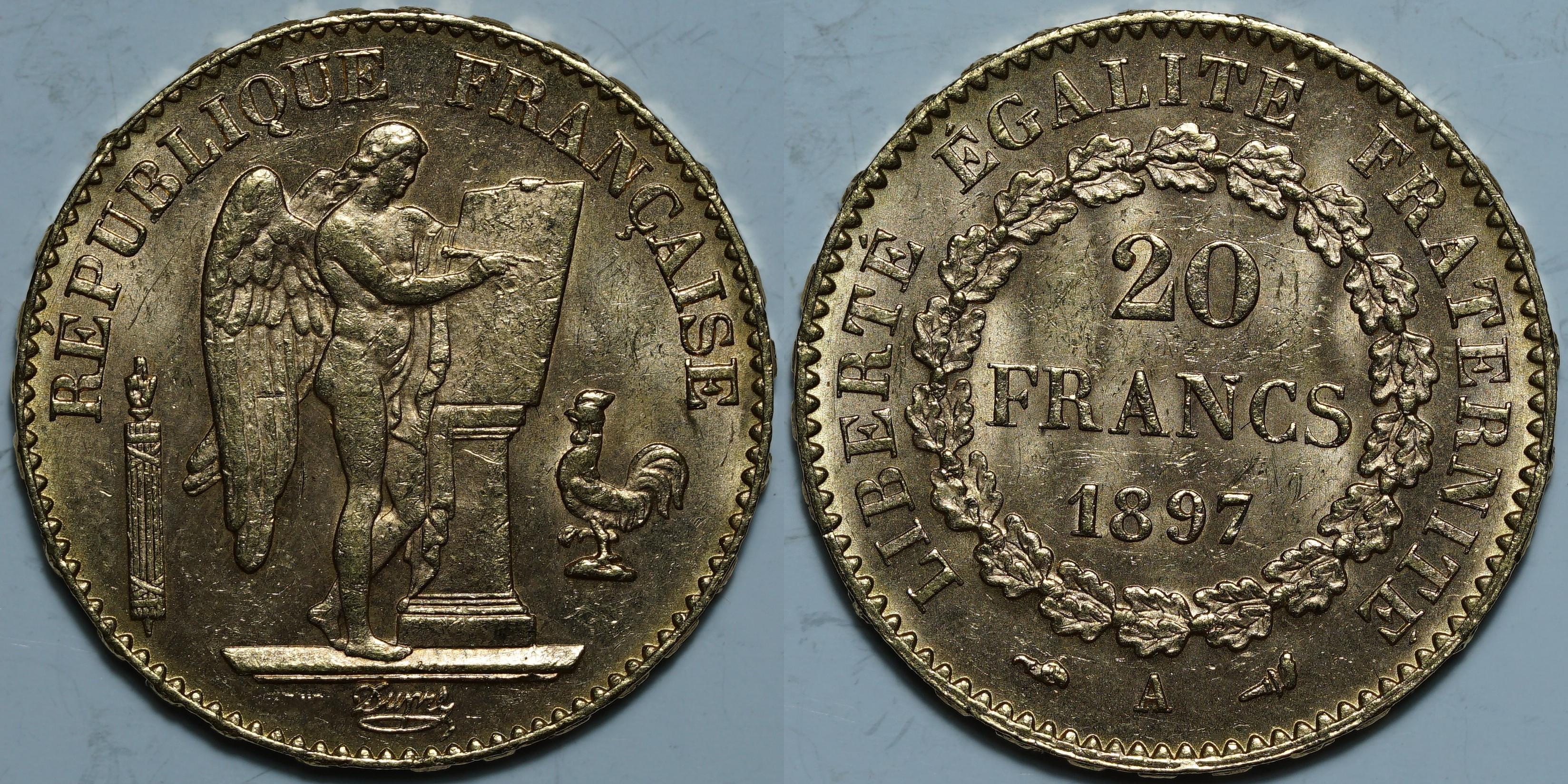 20 франков 1897 A