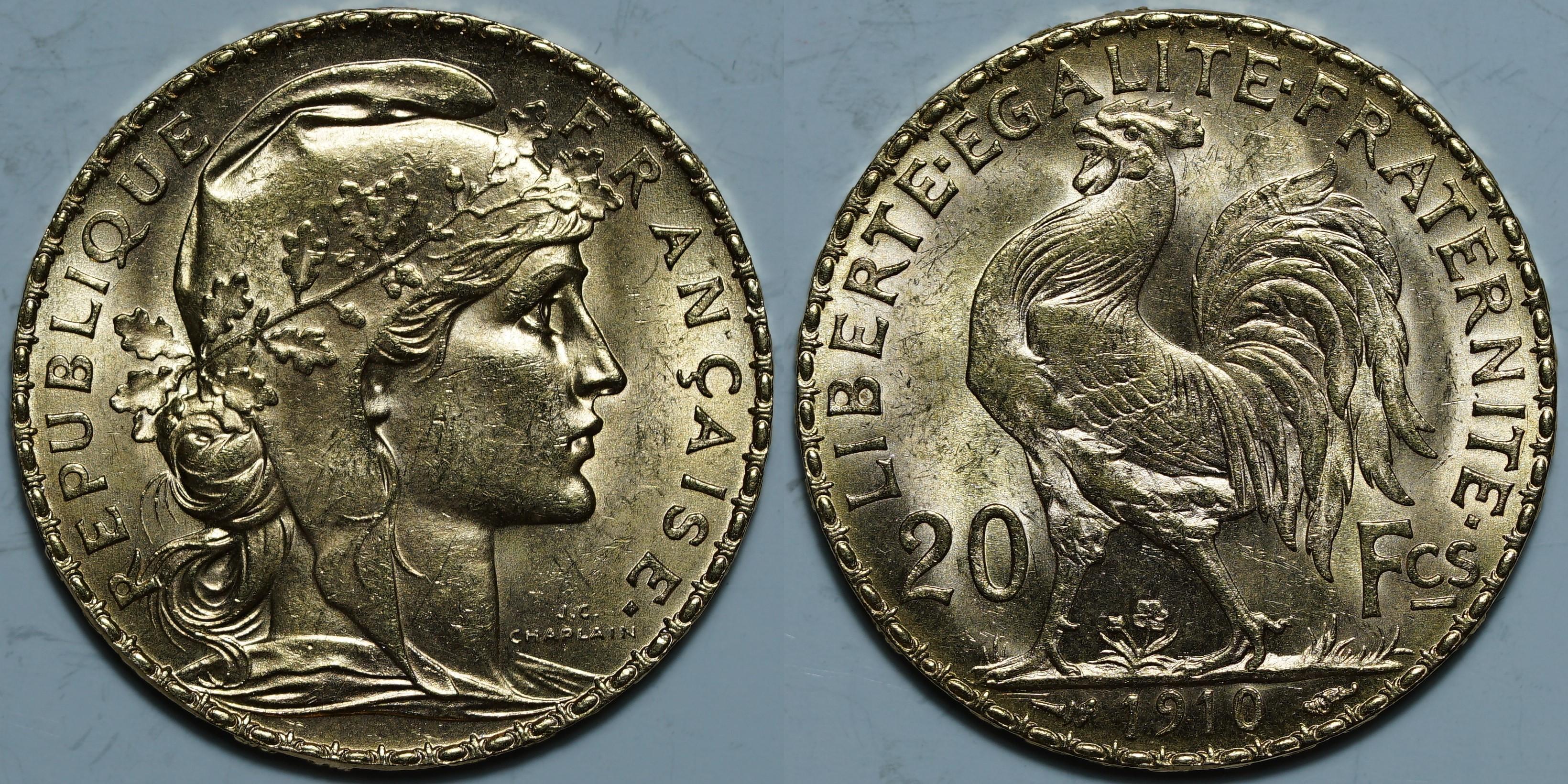 20 франков 1910
