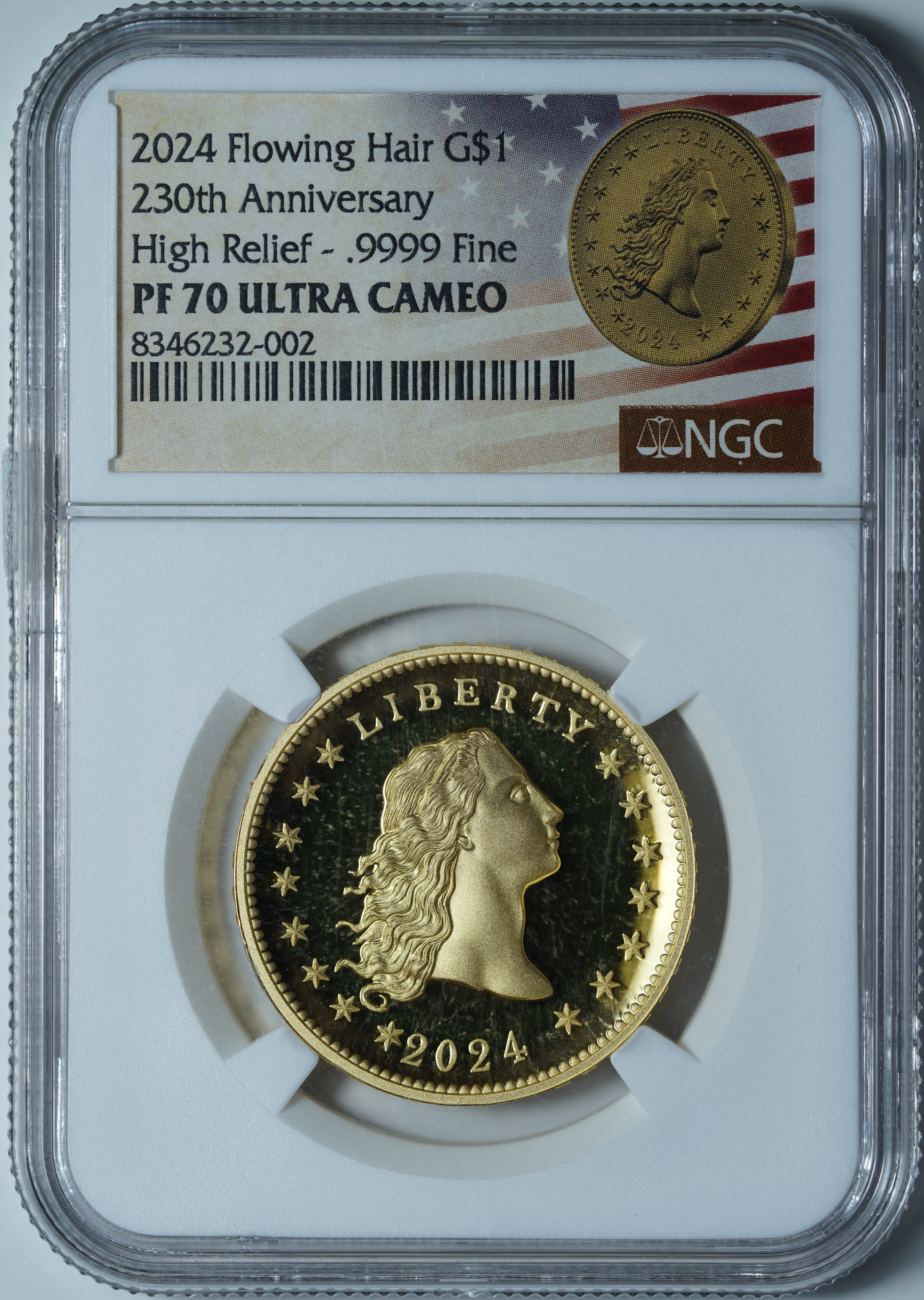 1 доллар 2024 PF70 ULTRA CAMEO NGC