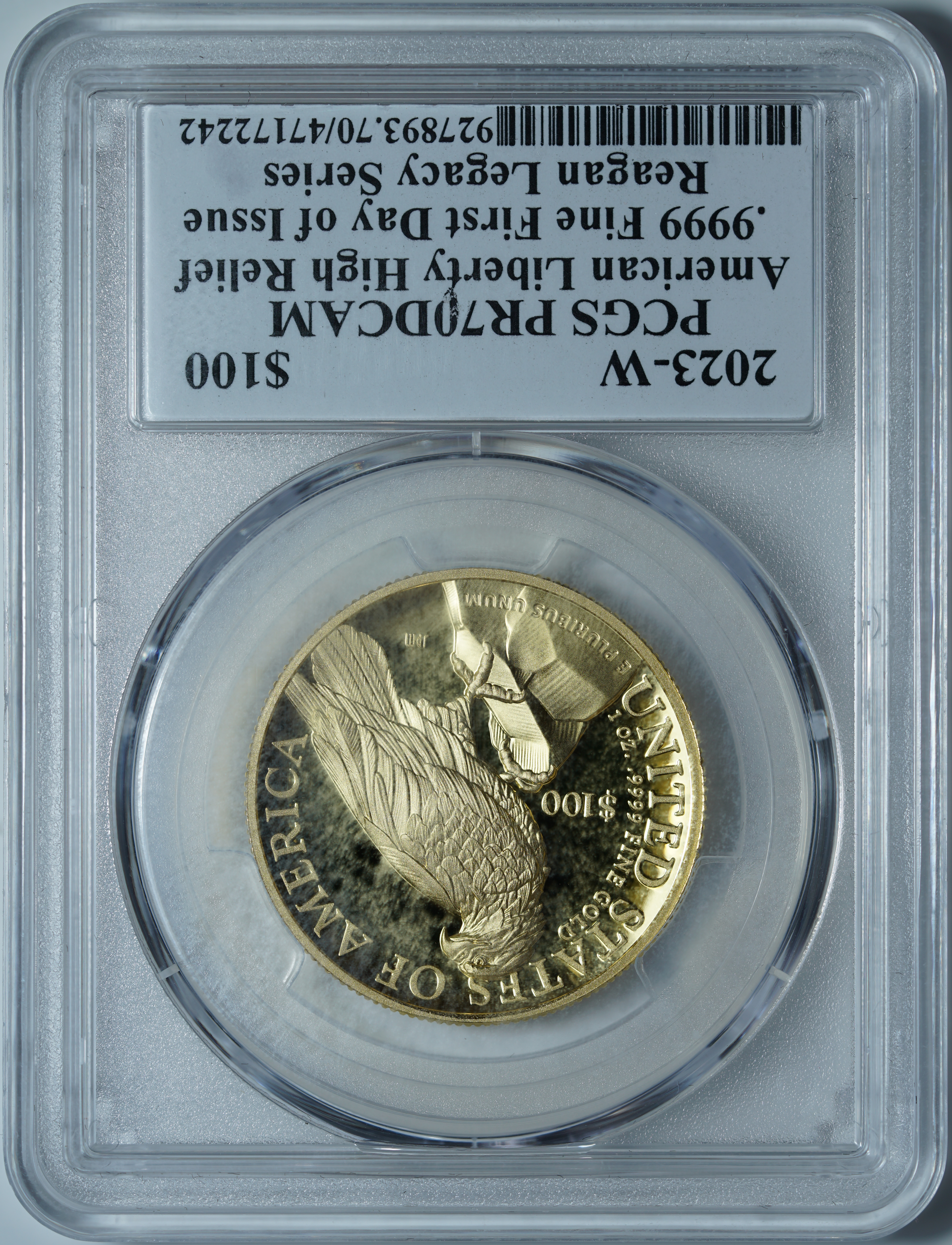 100 долларов 2023-W PF70 DEEP CAMEO PCGS
