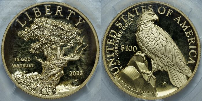 100 долларов 2023-W PF70 DEEP CAMEO PCGS