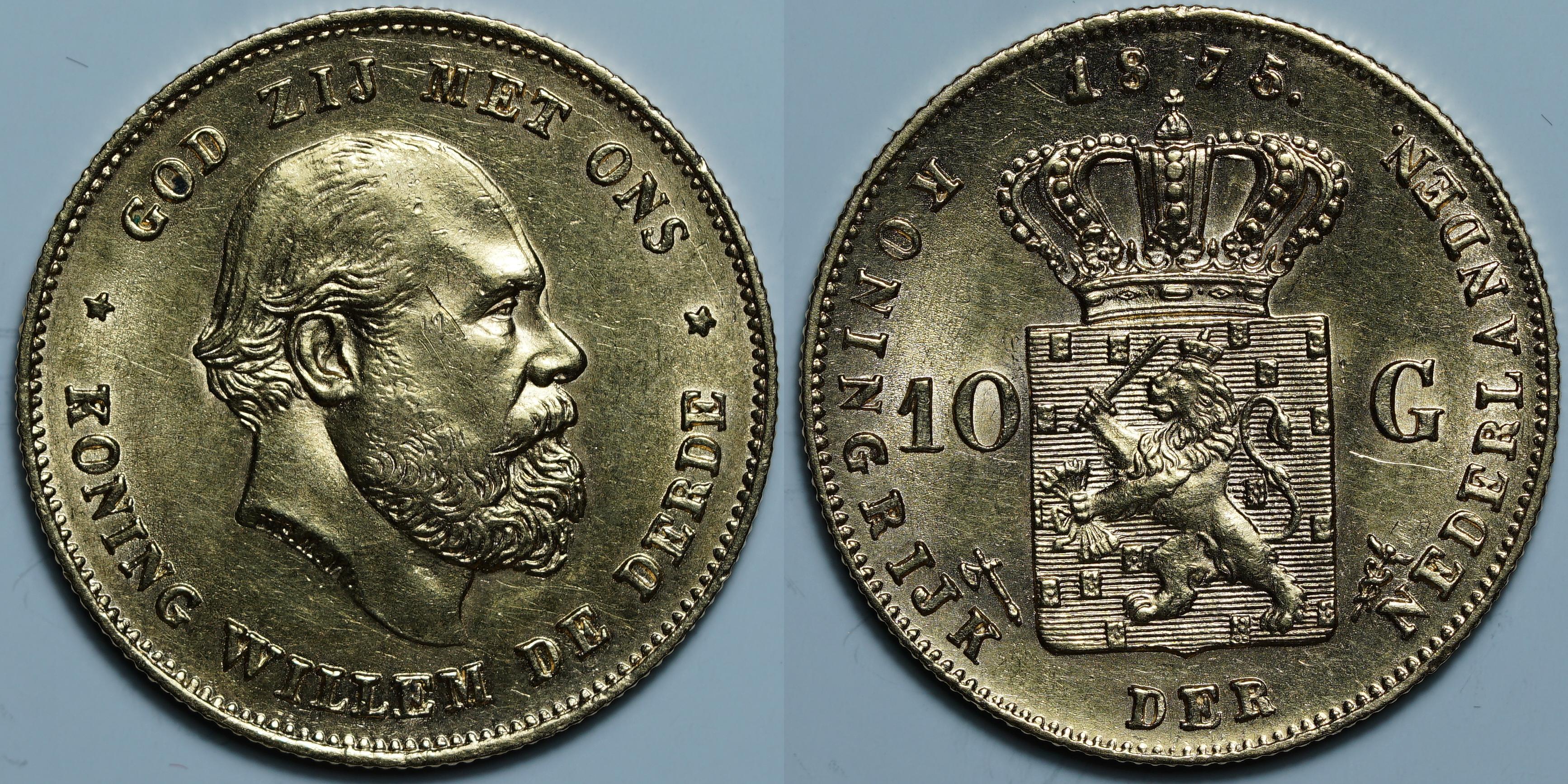 10 гульденов 1875