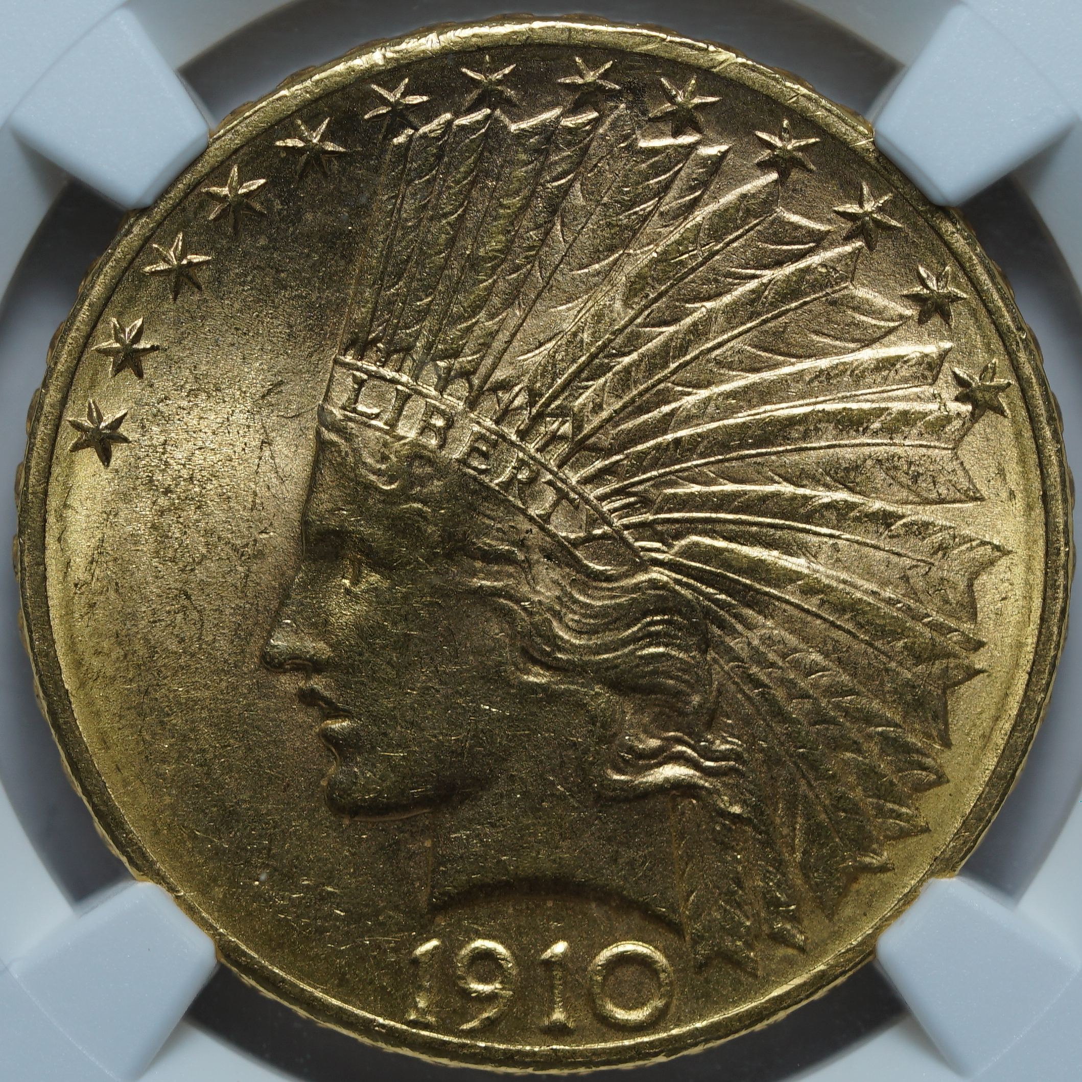 10 долларов 1910 D MS63 NGC