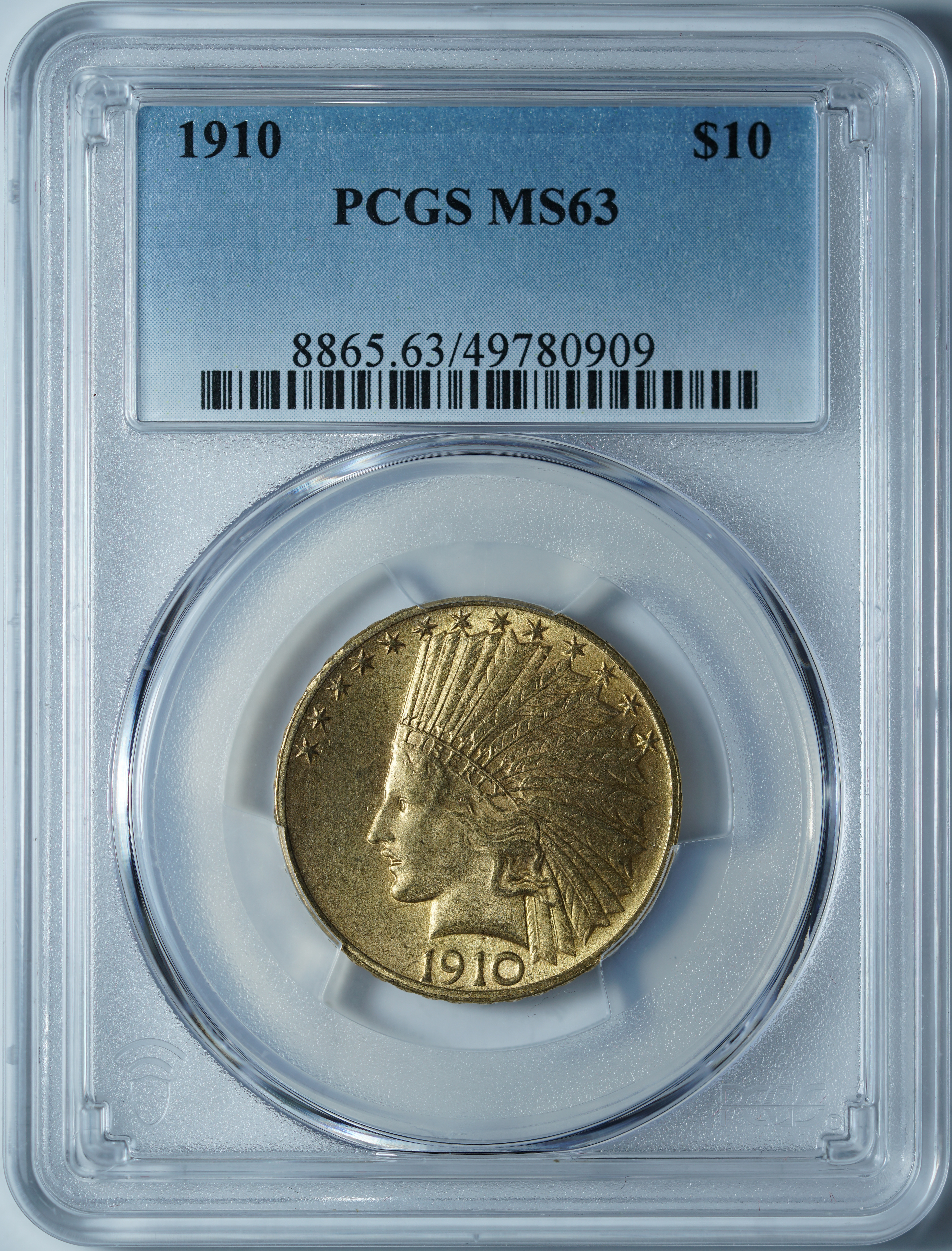 10 долларов 1910 MS63 PCGS