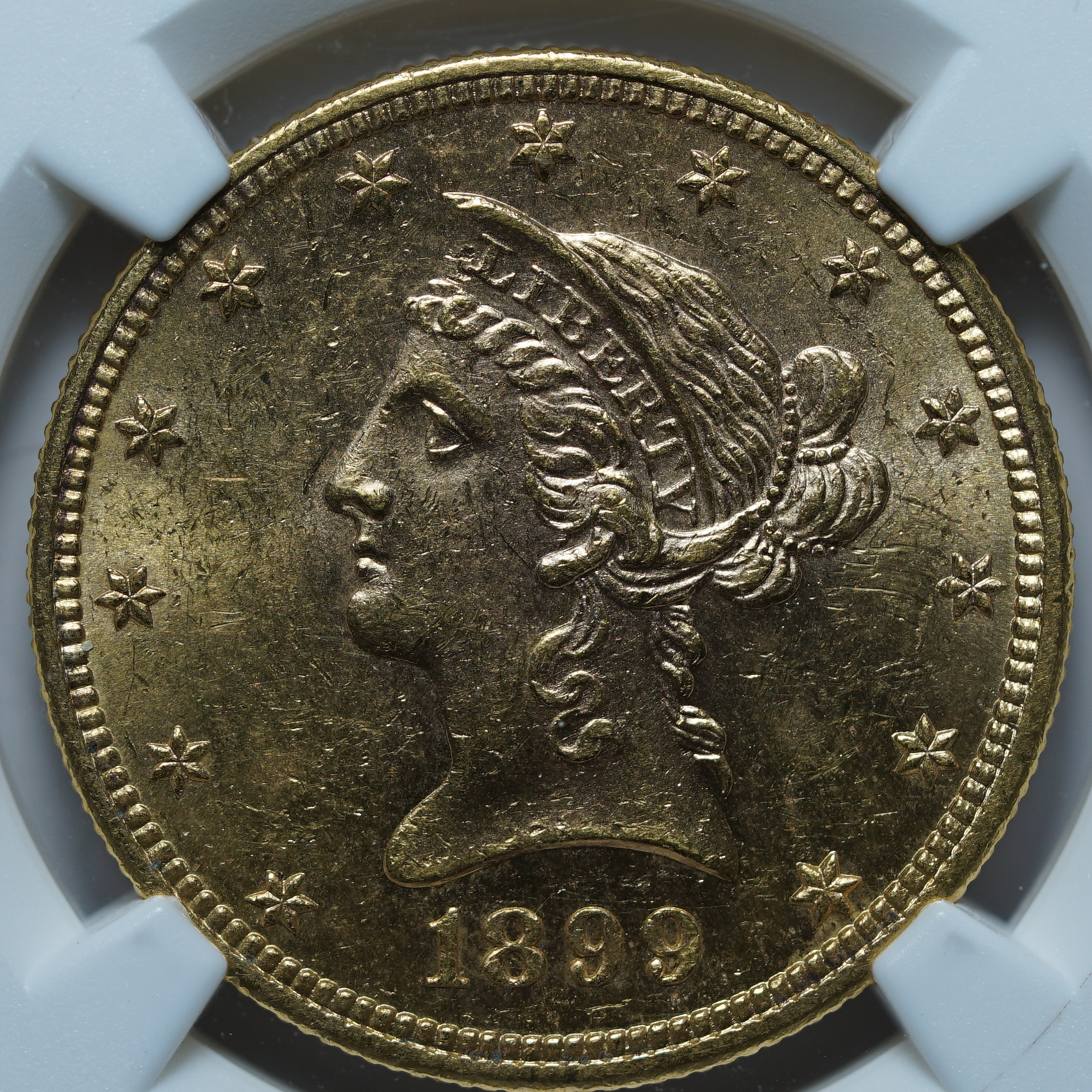 10 долларов 1899 MS62 NGC