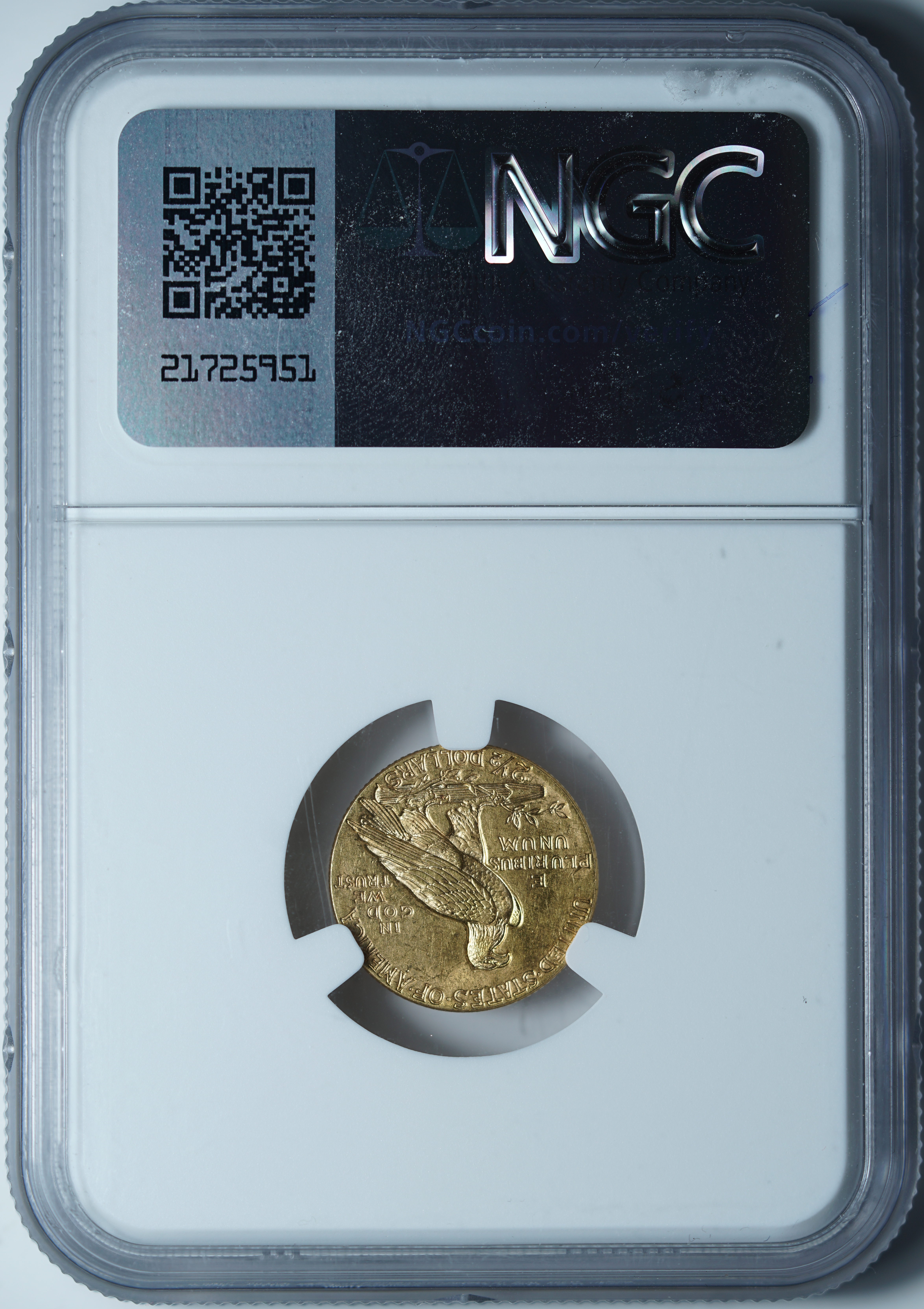 2,5 доллара 1928 MS64 NGC