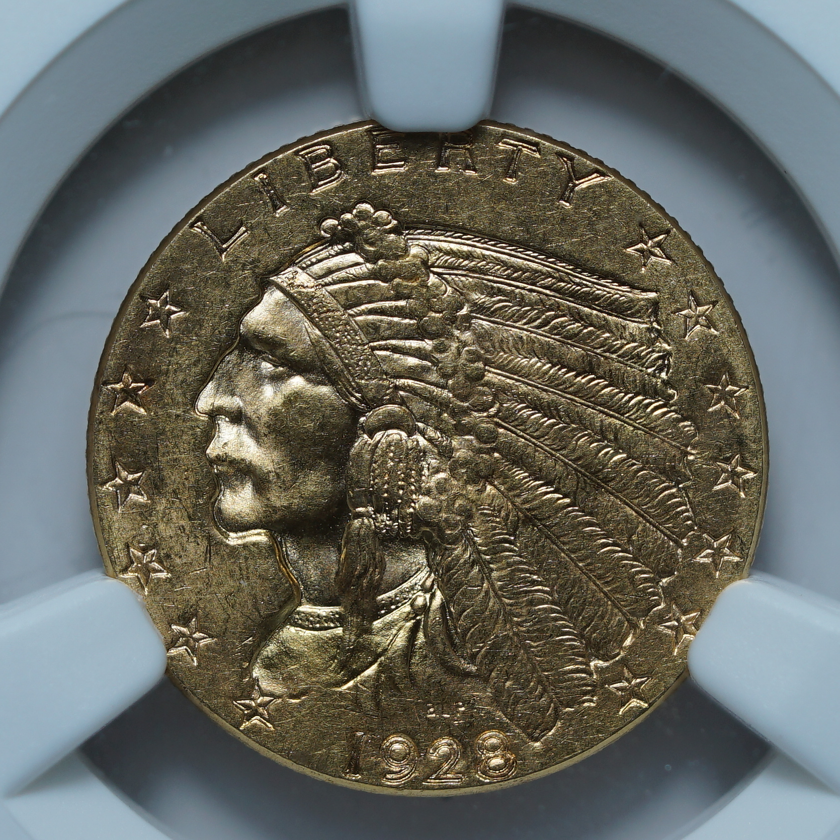 2,5 доллара 1928 MS64 NGC