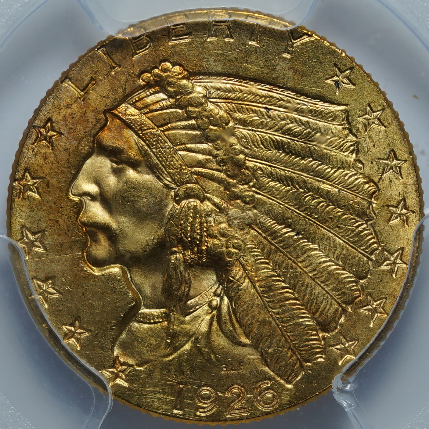 2,5 доллара 1926 MS64 PCGS