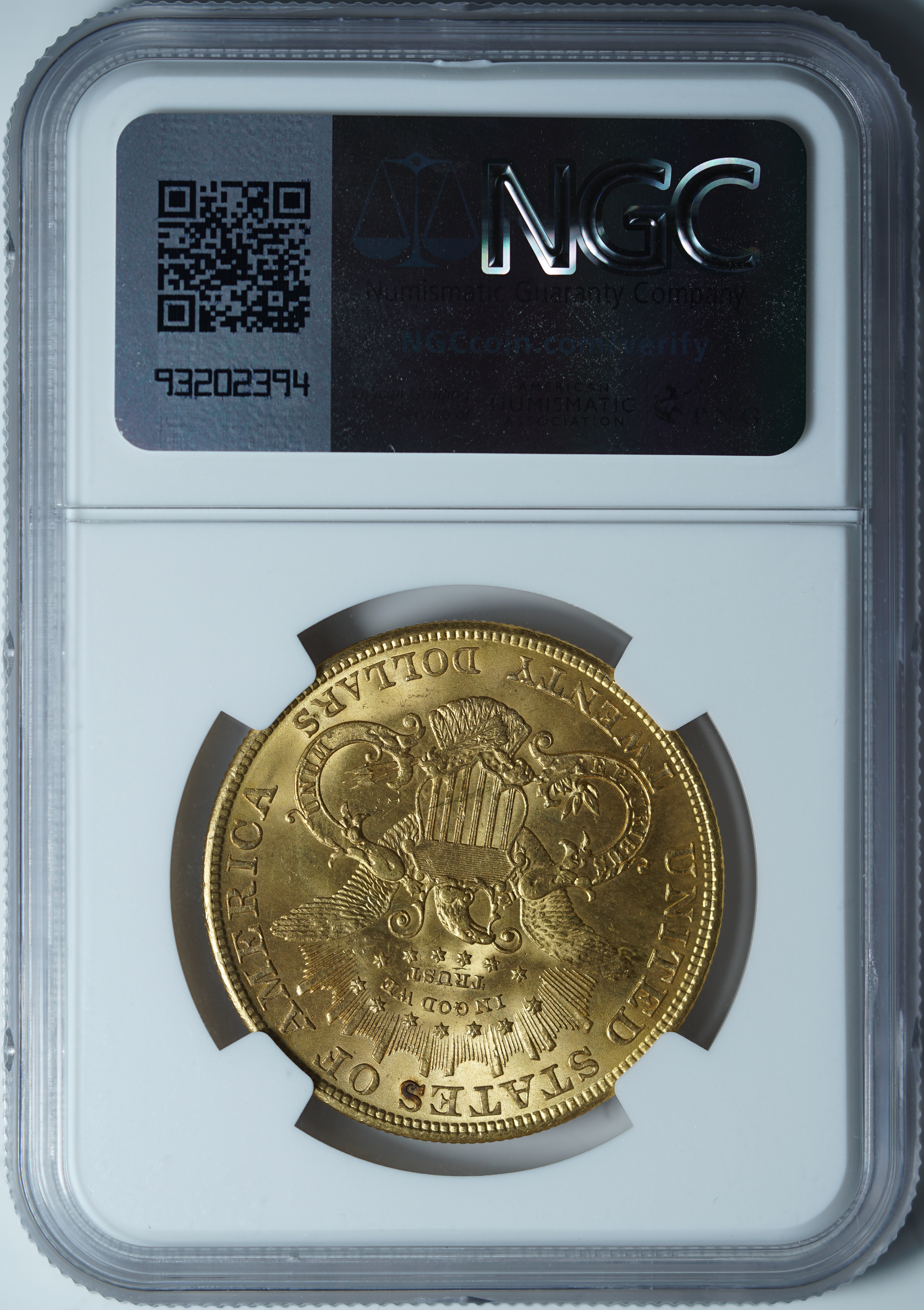 20 долларов 1904 MS65 NGC