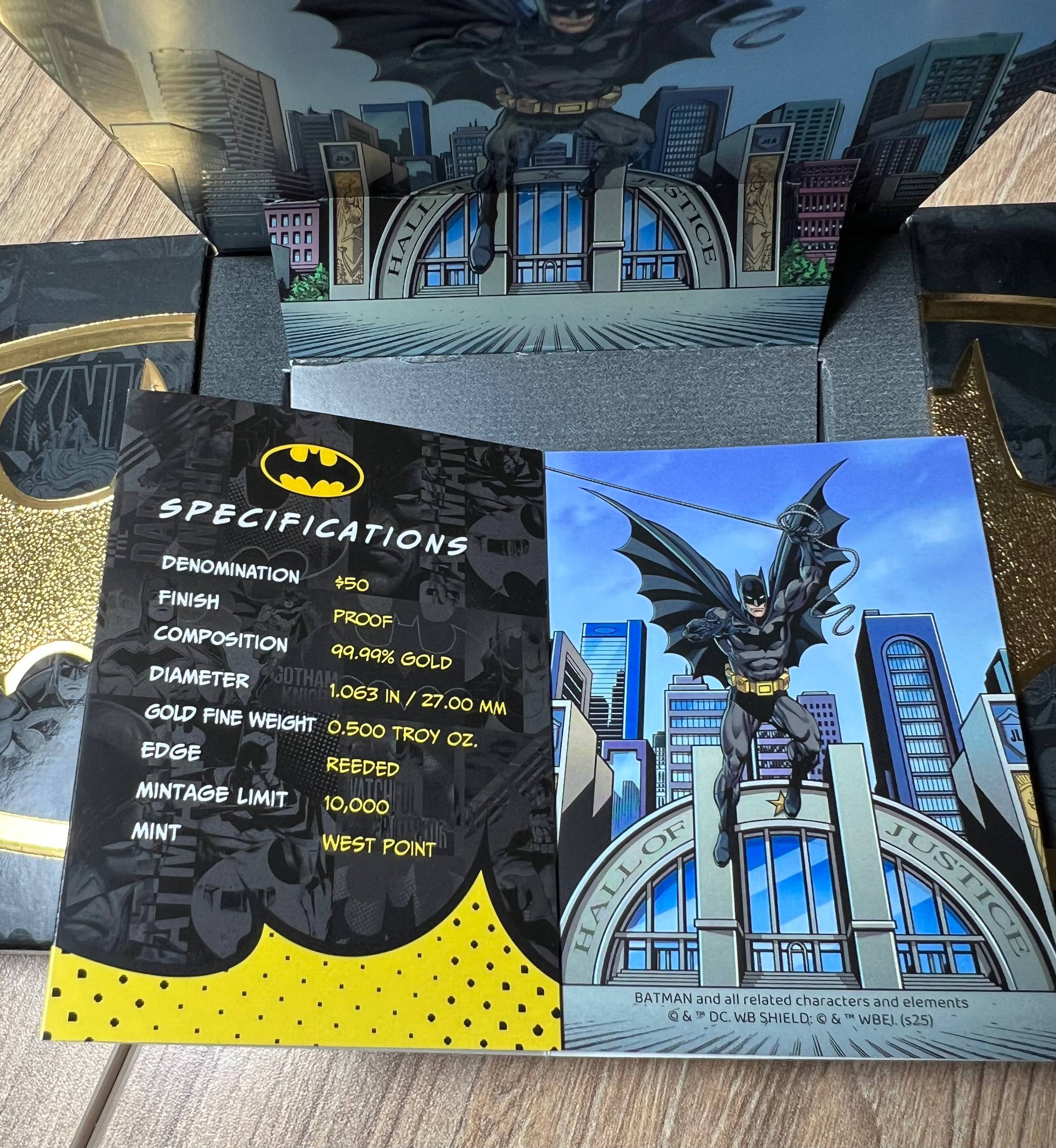 50 долларов 2025 W Batman