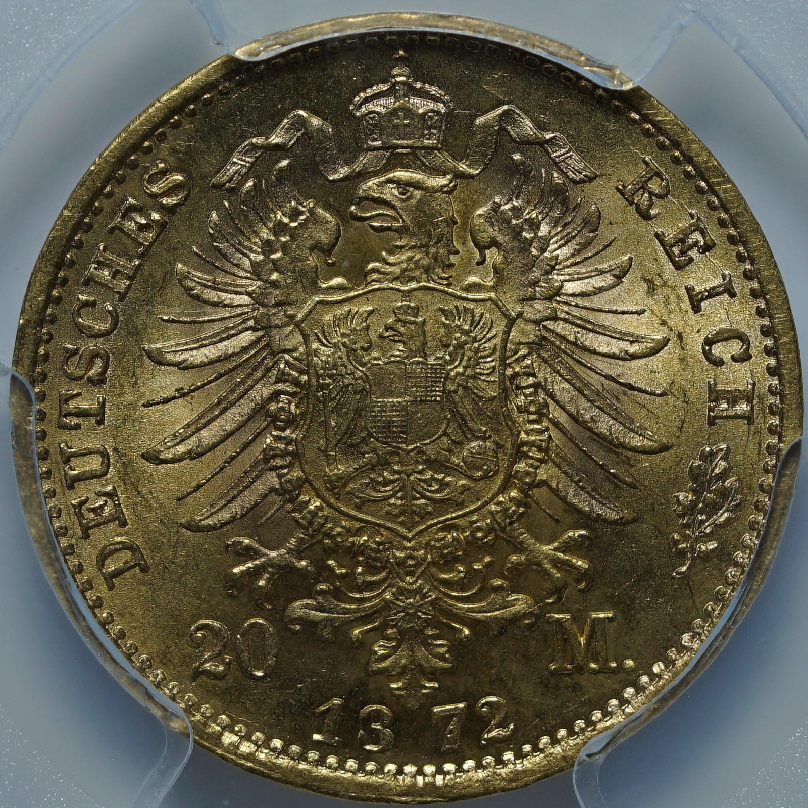 20 марок 1872 E MS64 PCGS
