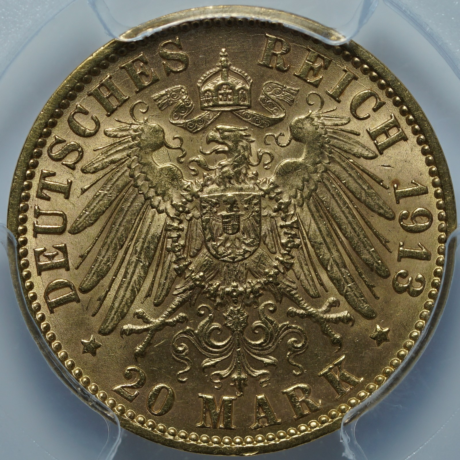 20 марок 1913 J MS64 PCGS