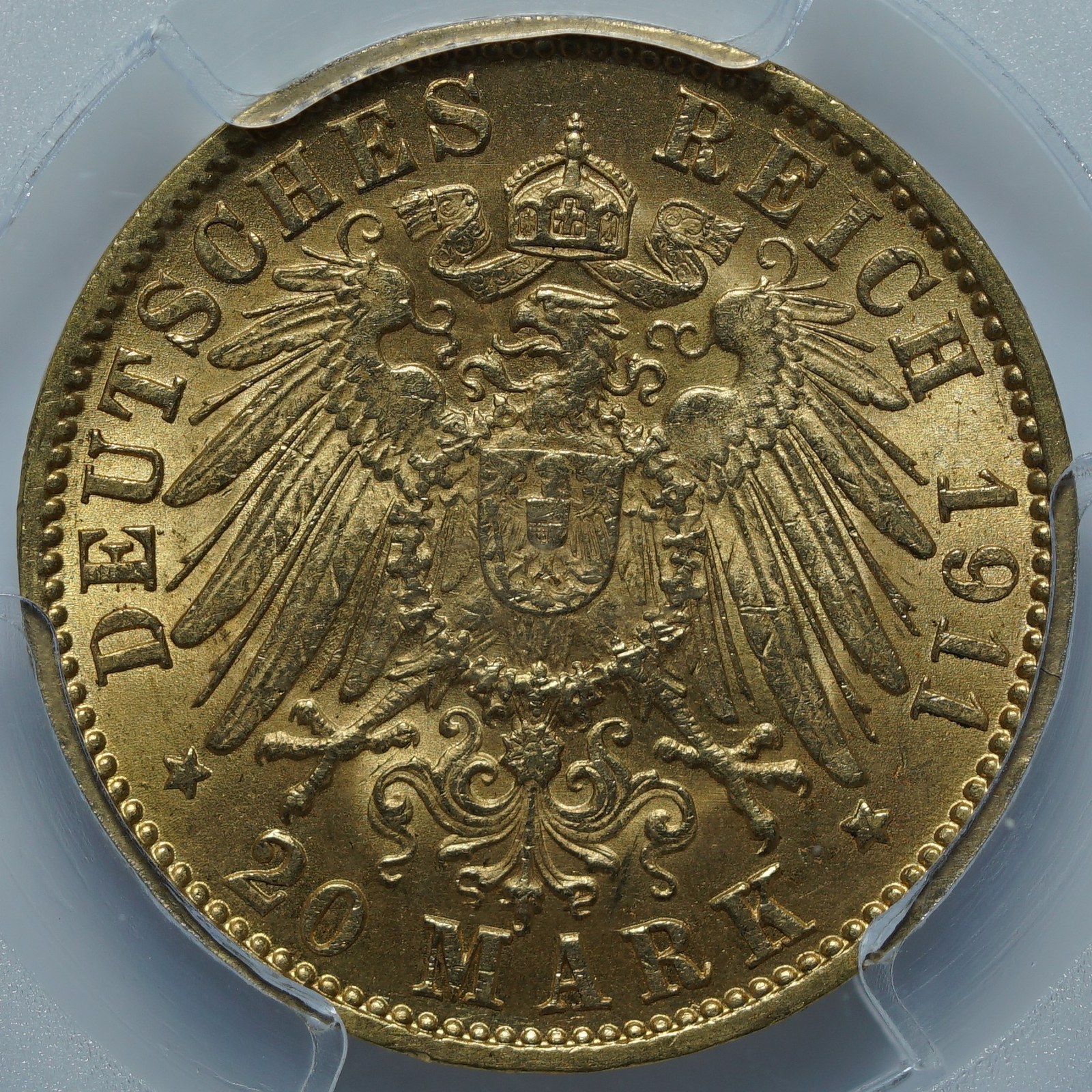 20 марок 1911 G MS62 PCGS