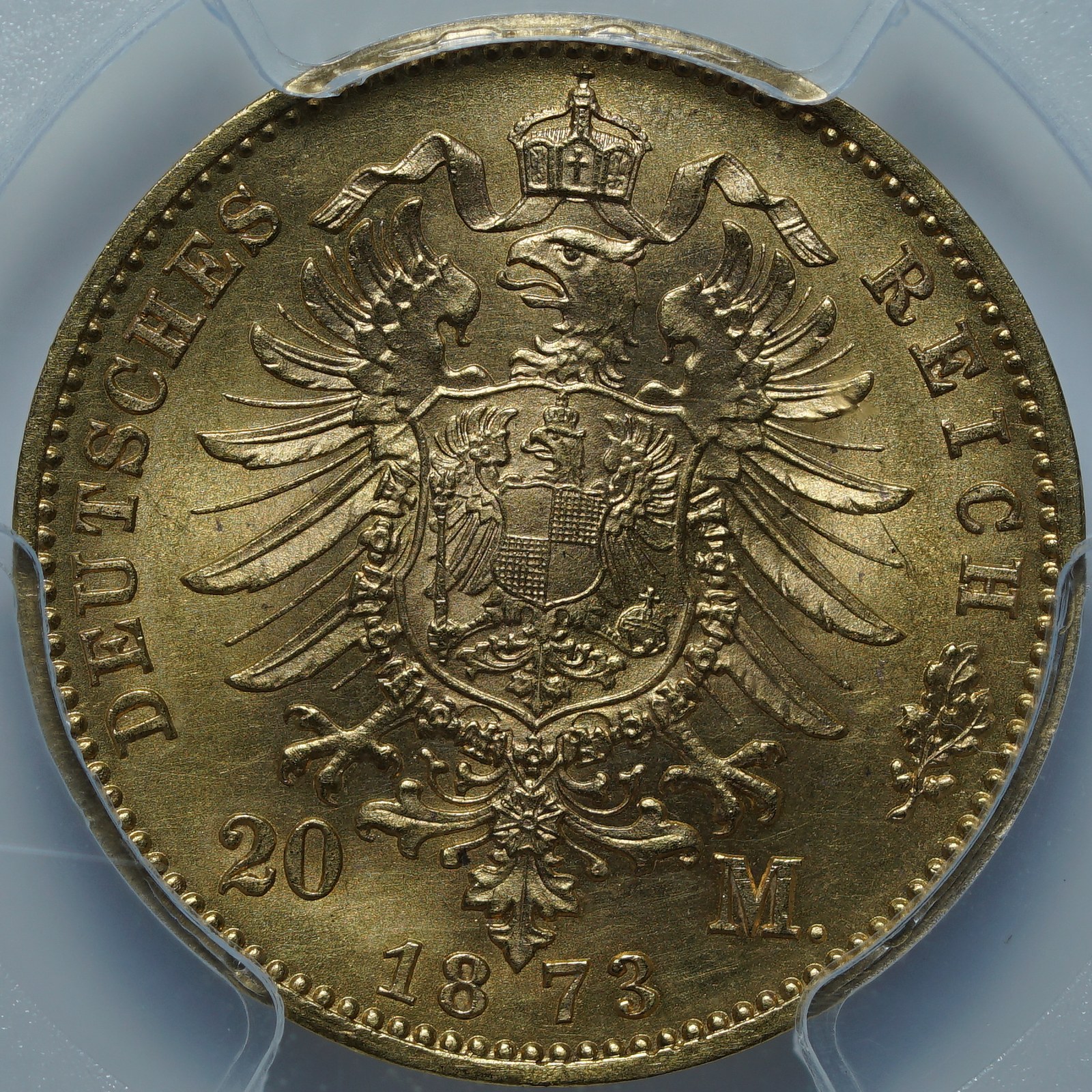 20 марок 1873 F MS64 PCGS