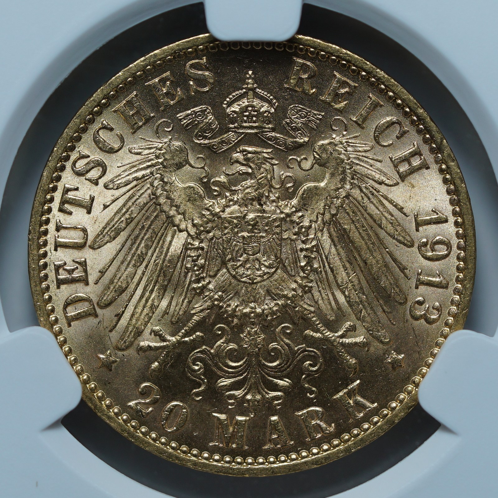 20 марок 1913 J MS65 CPRC