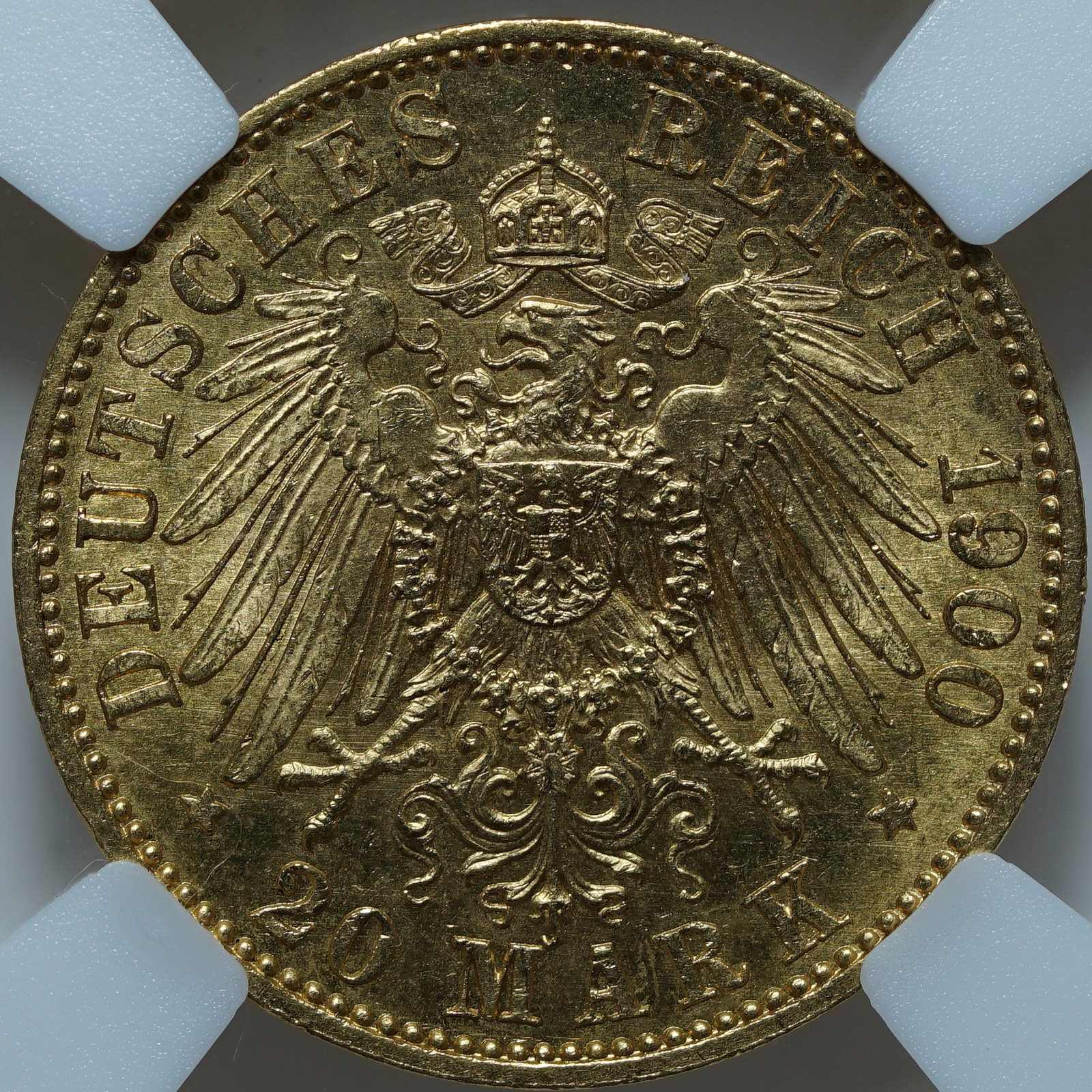 20 марок 1900 A MS63 ННР