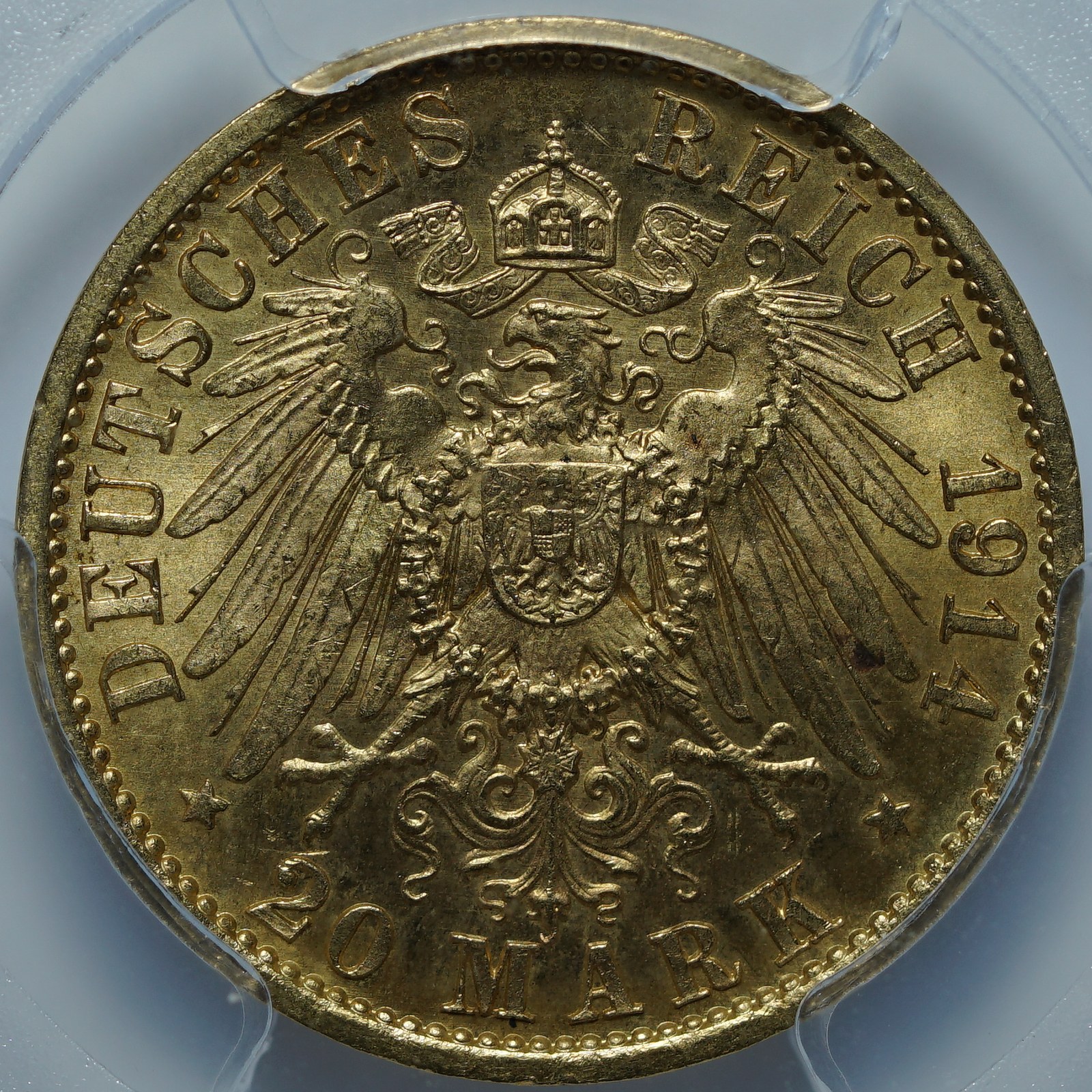 20 марок 1914 A MS65 PCGS