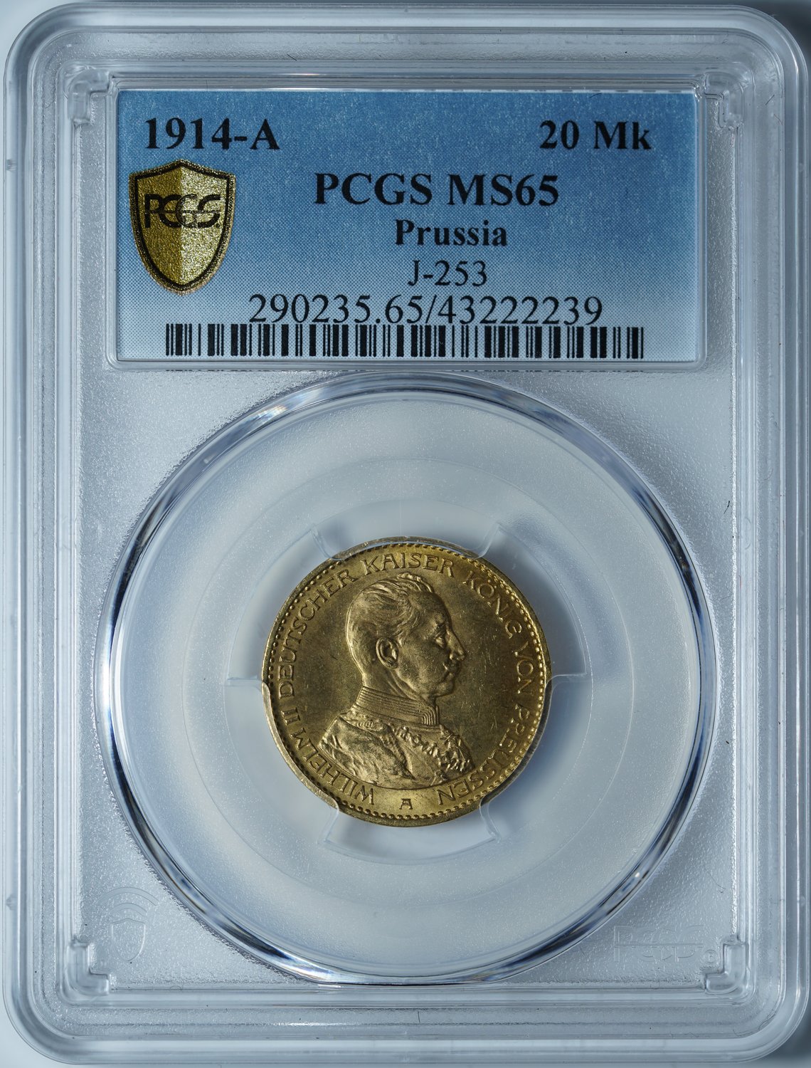 20 марок 1914 A MS65 PCGS