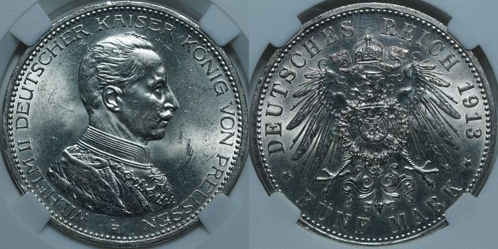 5 марок 1913 A MS63 ННР