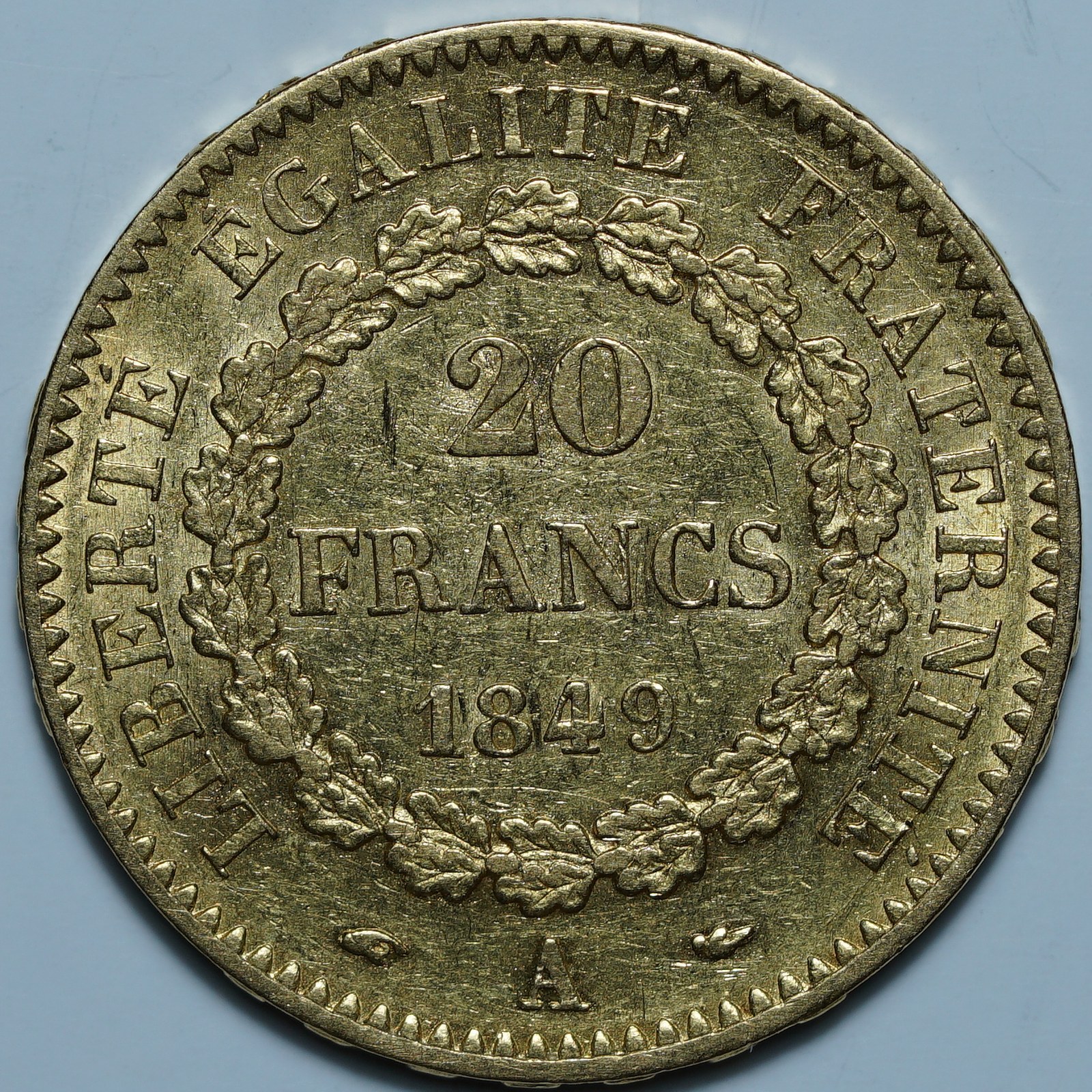 20 франков 1849 A
