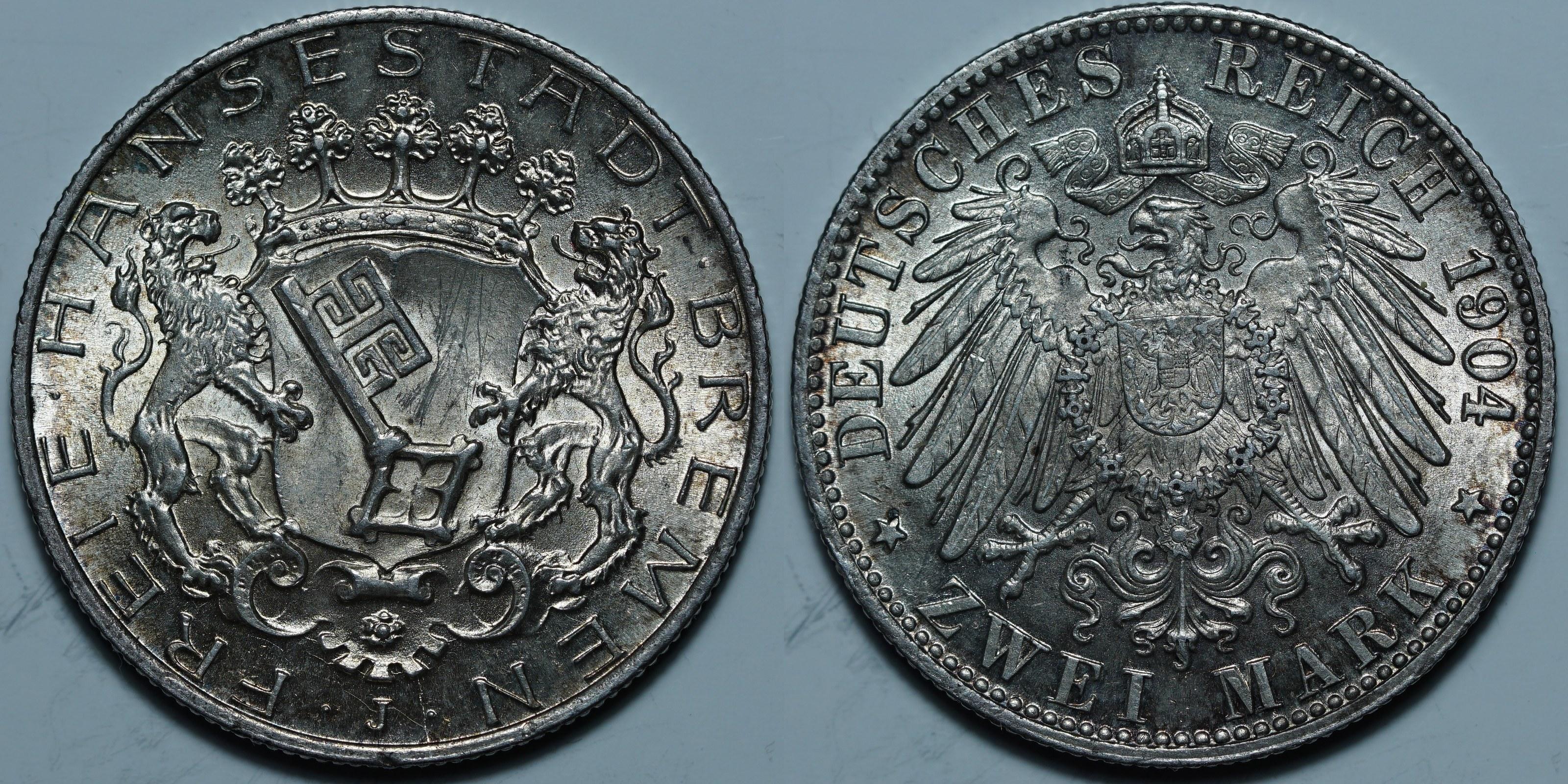 2 марки 1904 J