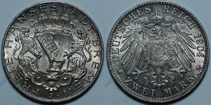 2 марки 1904 J