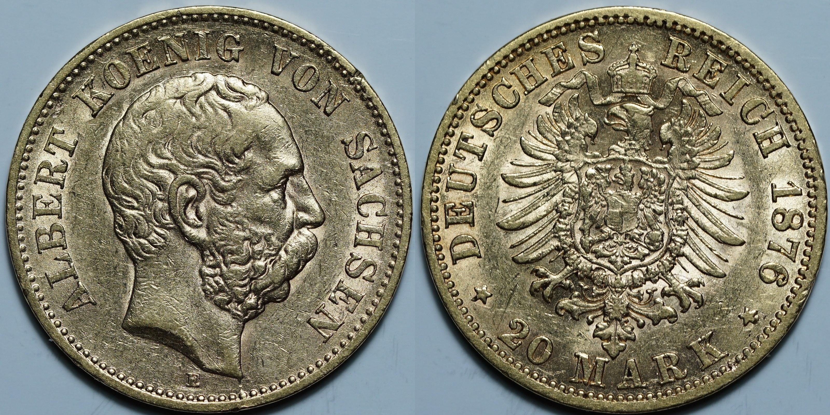 20 марок 1876 E