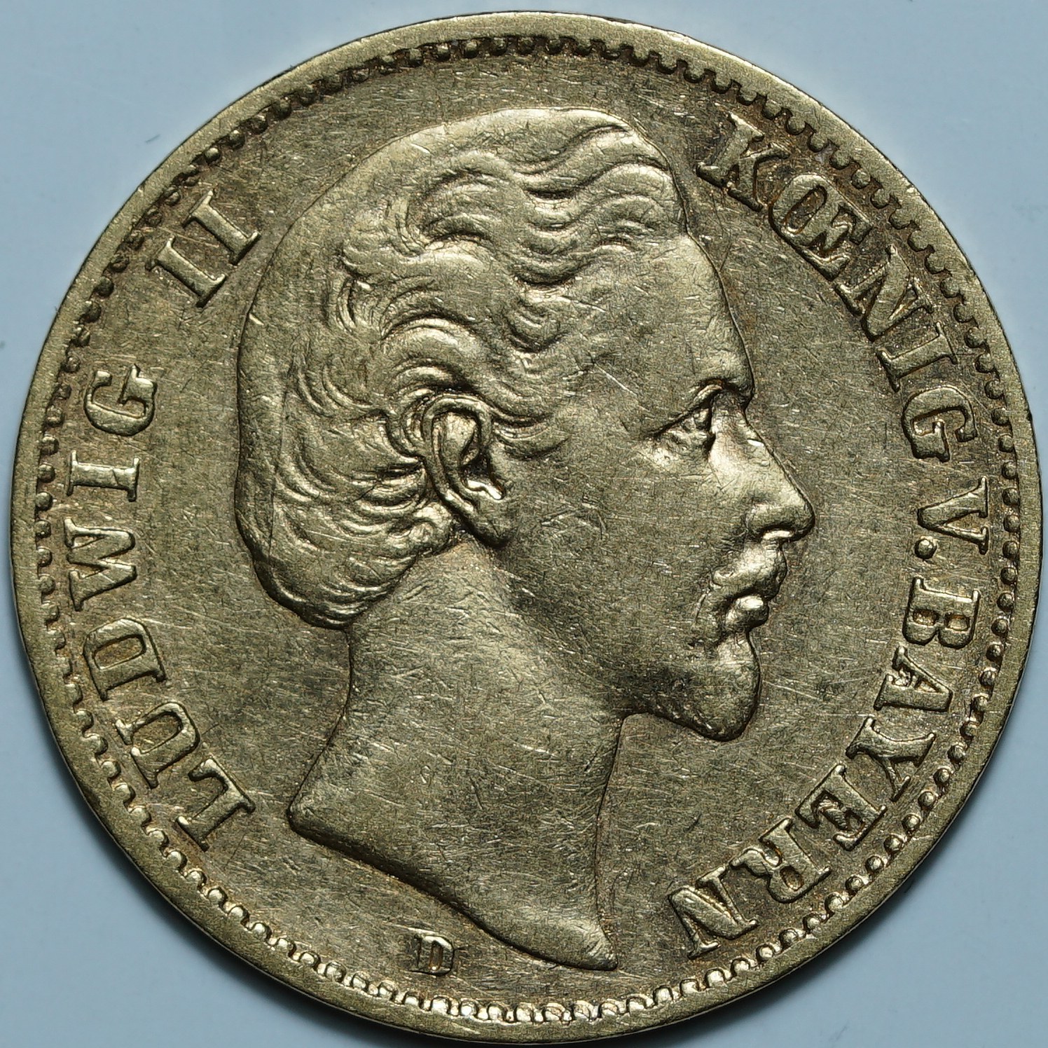 10 марок 1874 D