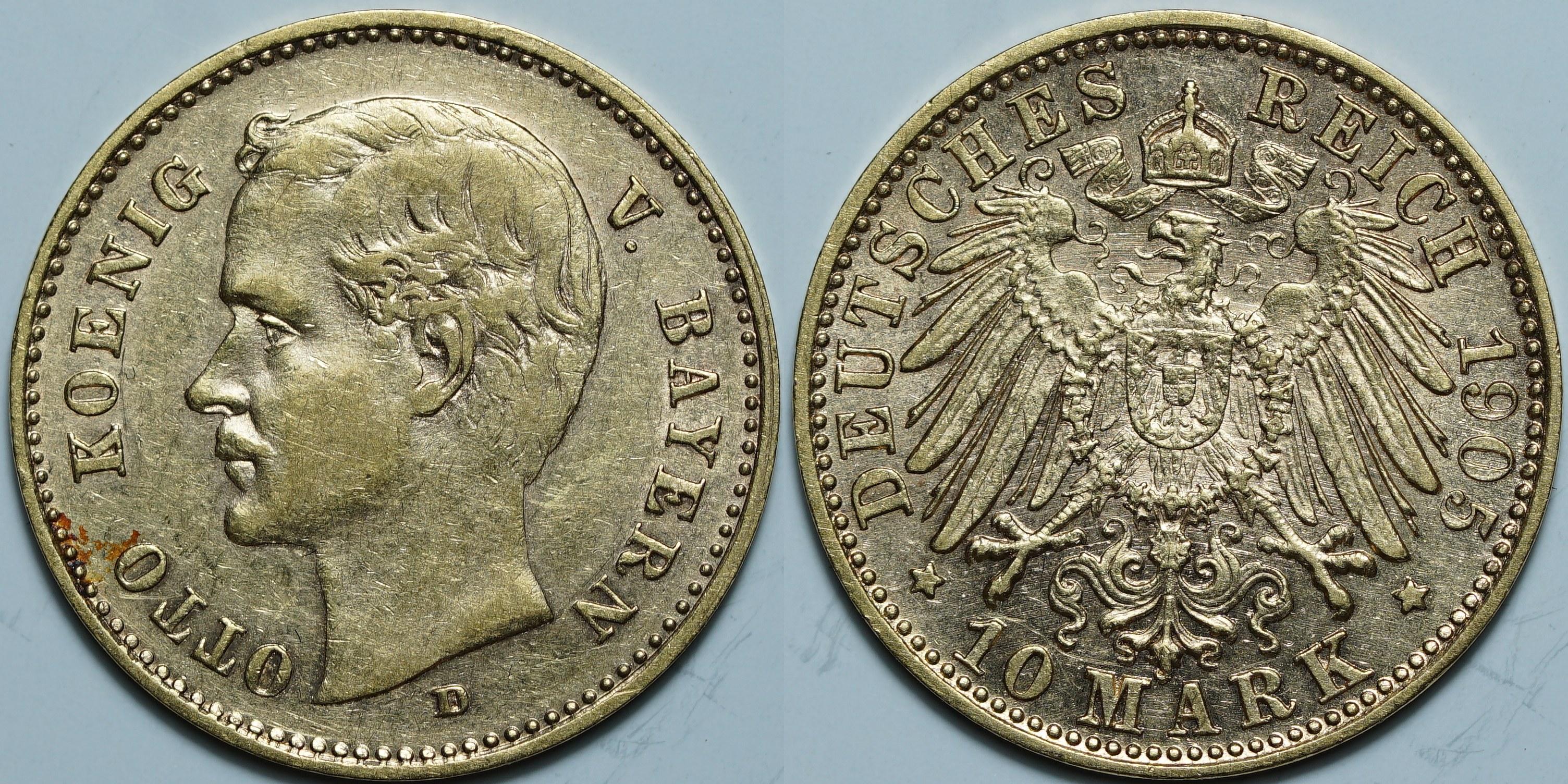 10 марок 1905 D