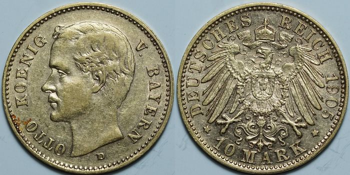 10 марок 1905 D