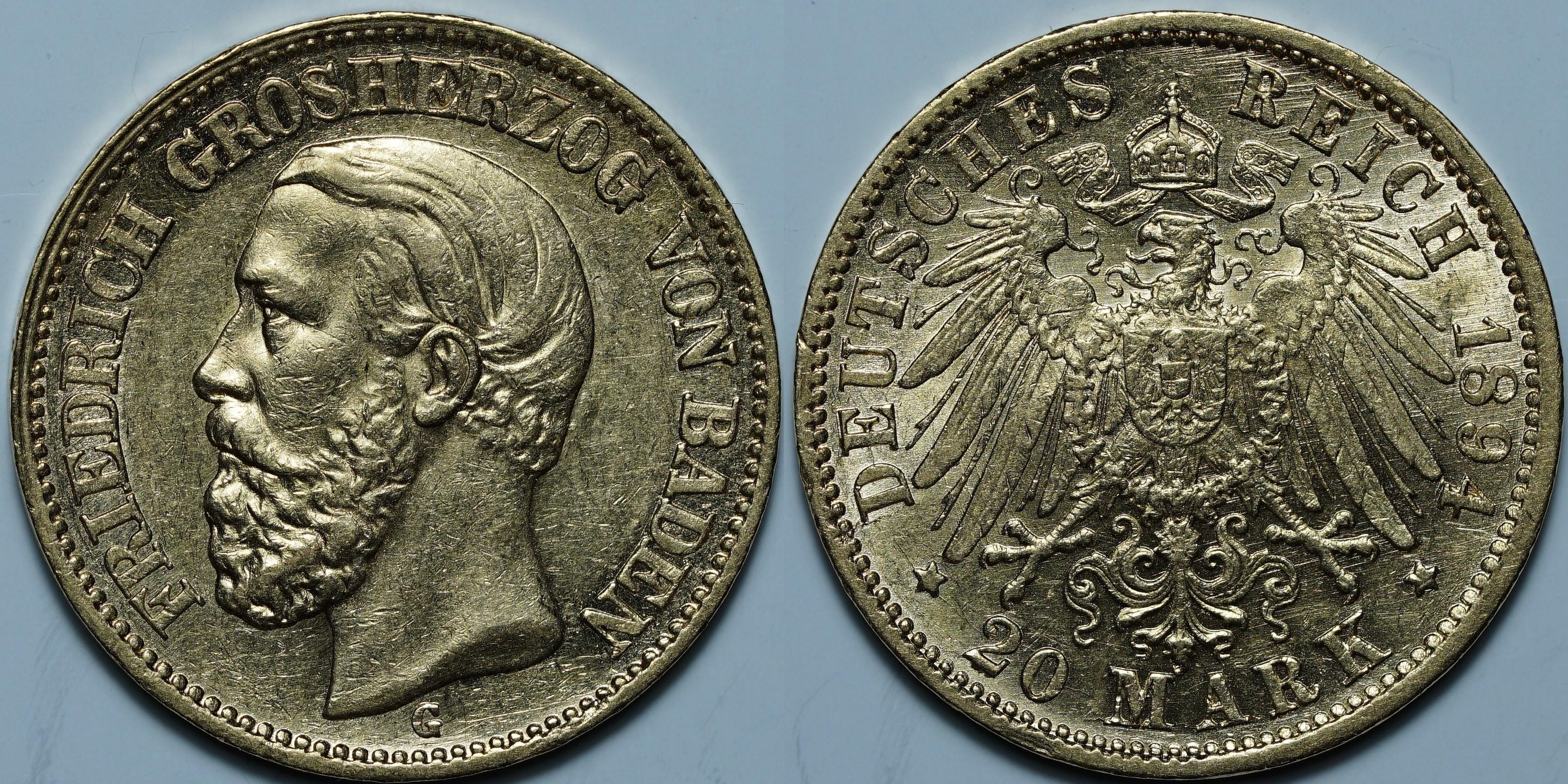 20 марок 1894 G