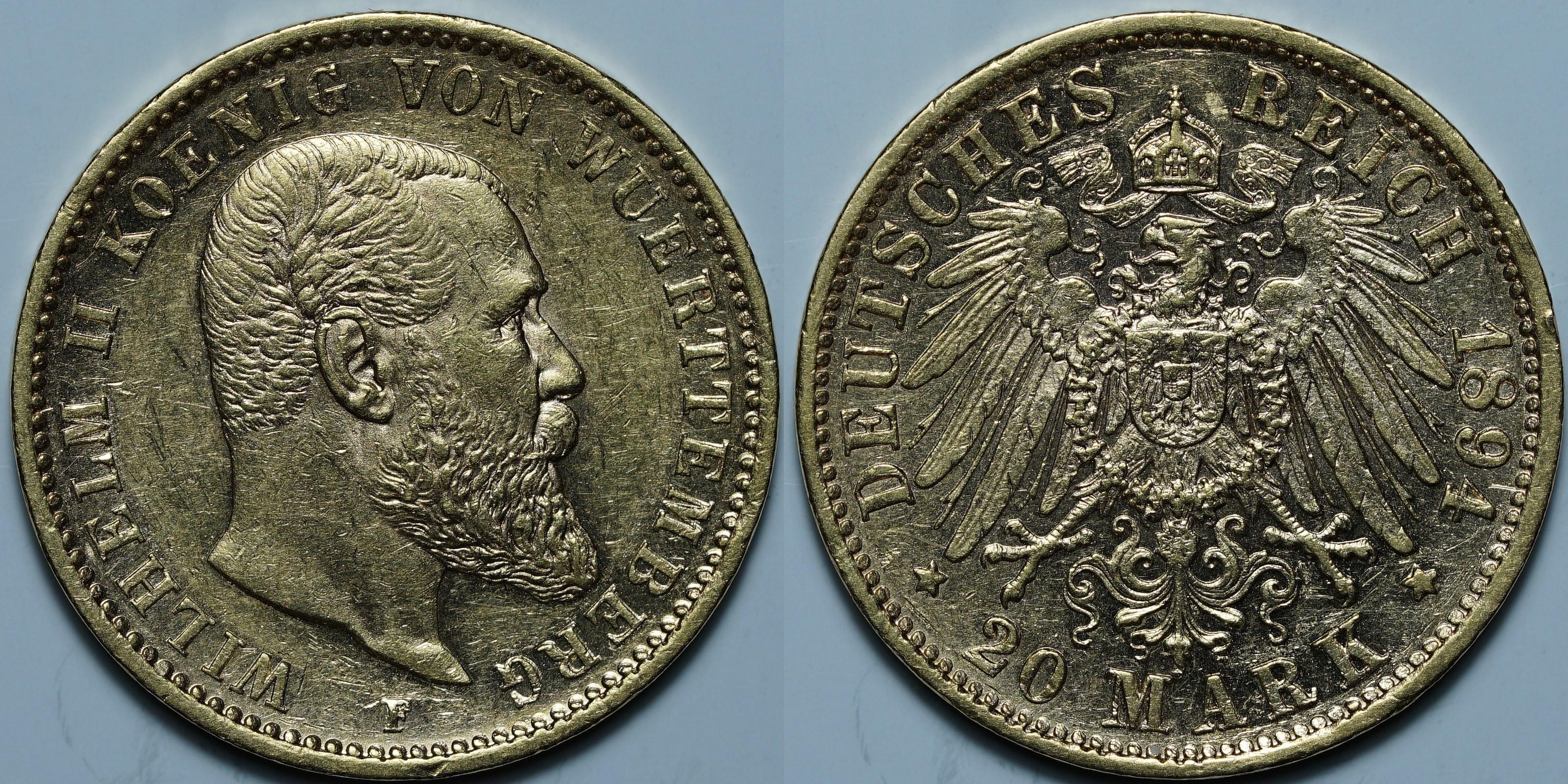 20 марок 1894 F