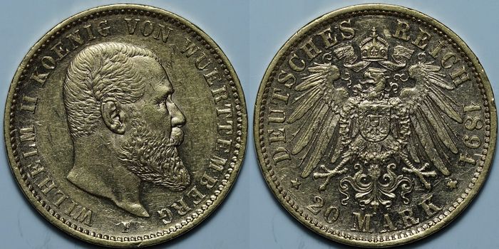20 марок 1894 F