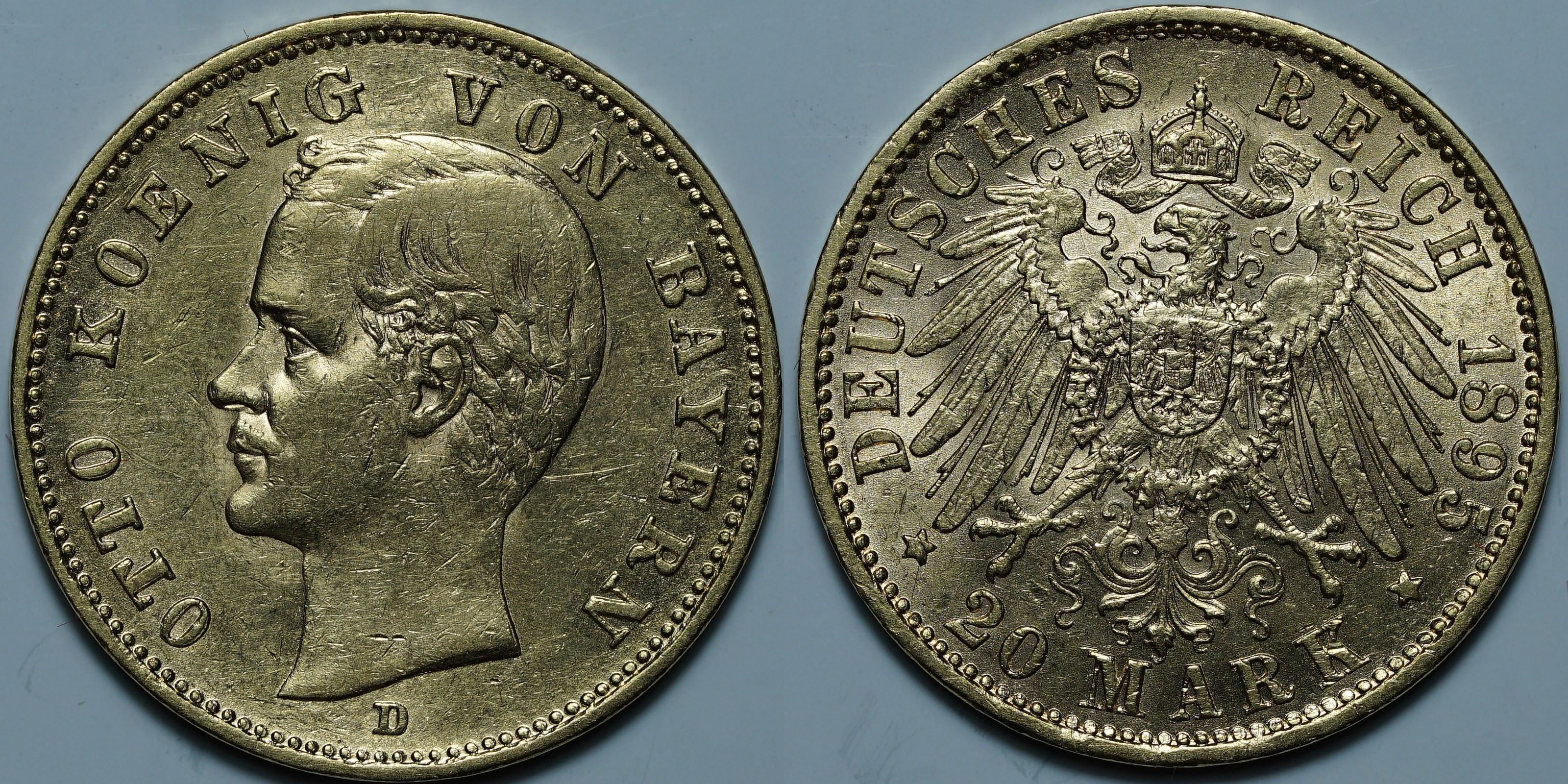 20 марок 1895 D