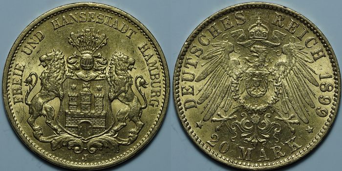 20 марок 1899 J