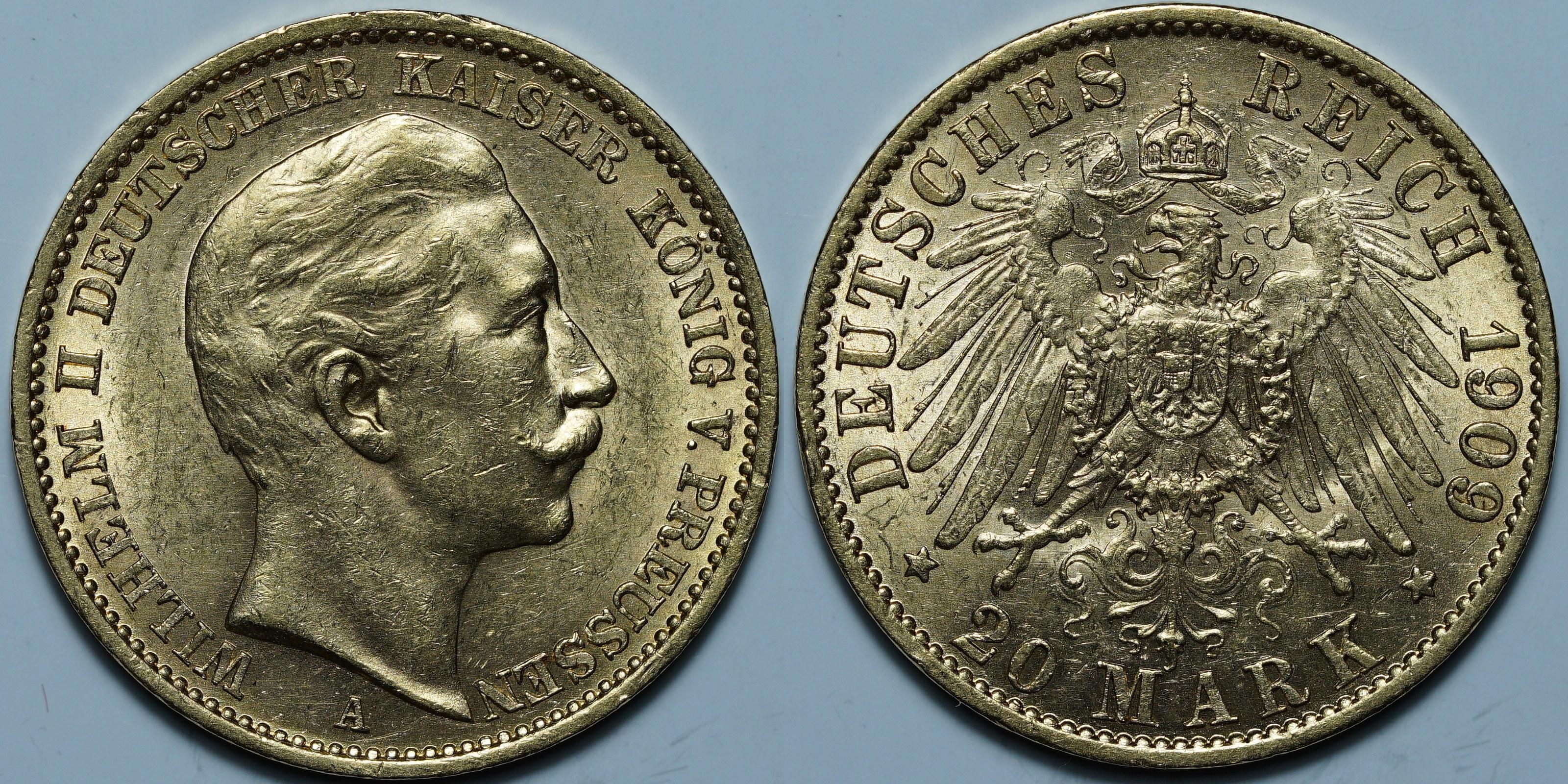 20 марок 1909 A