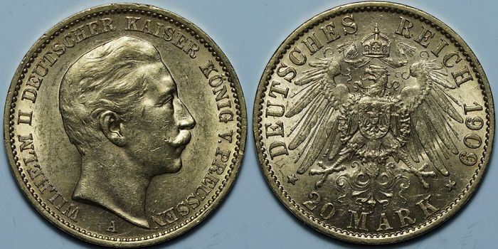 20 марок 1909 A