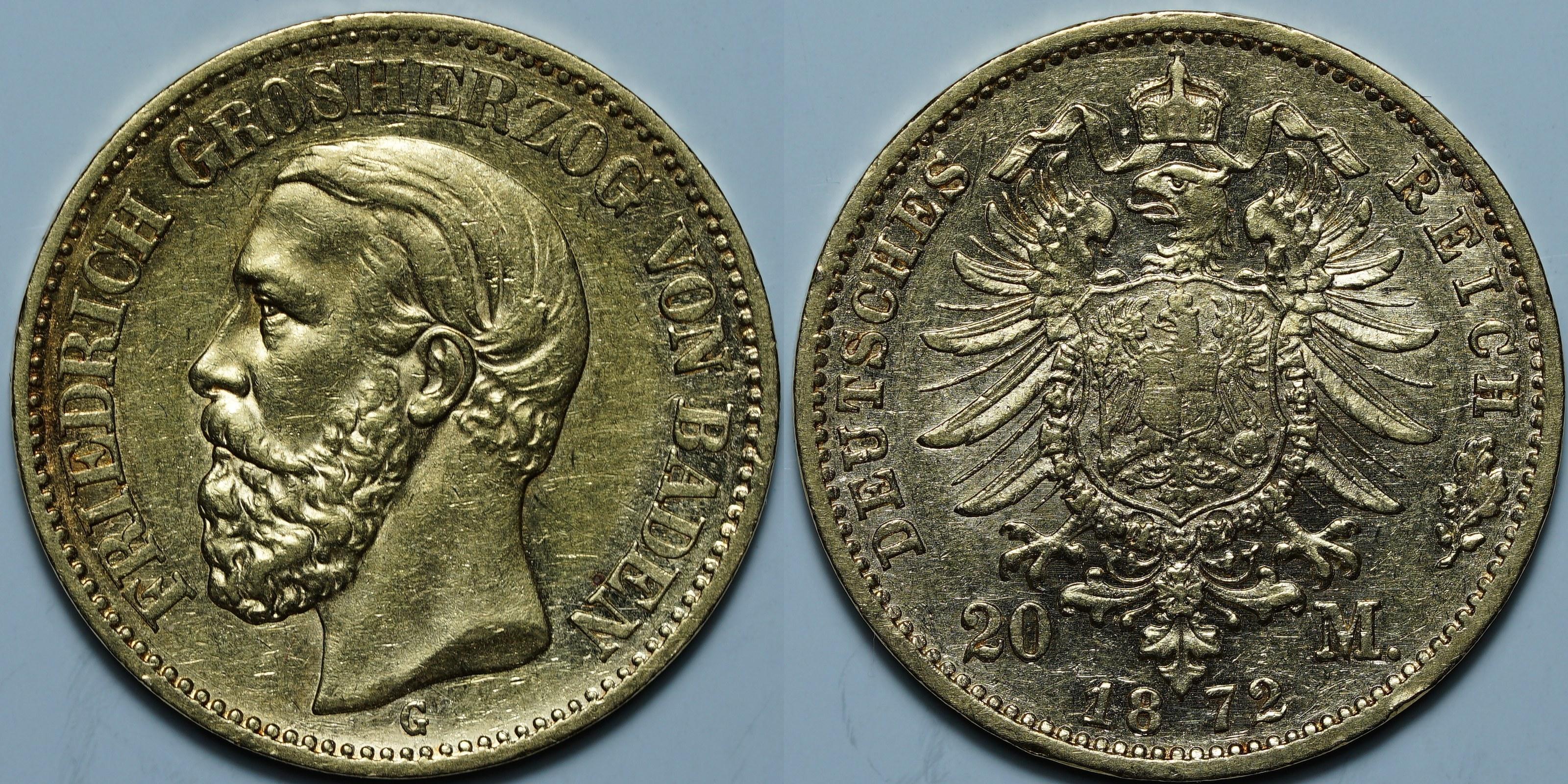 20 марок 1872 G