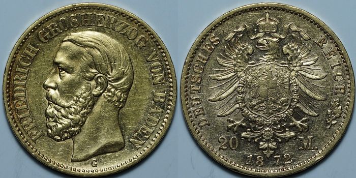 20 марок 1872 G