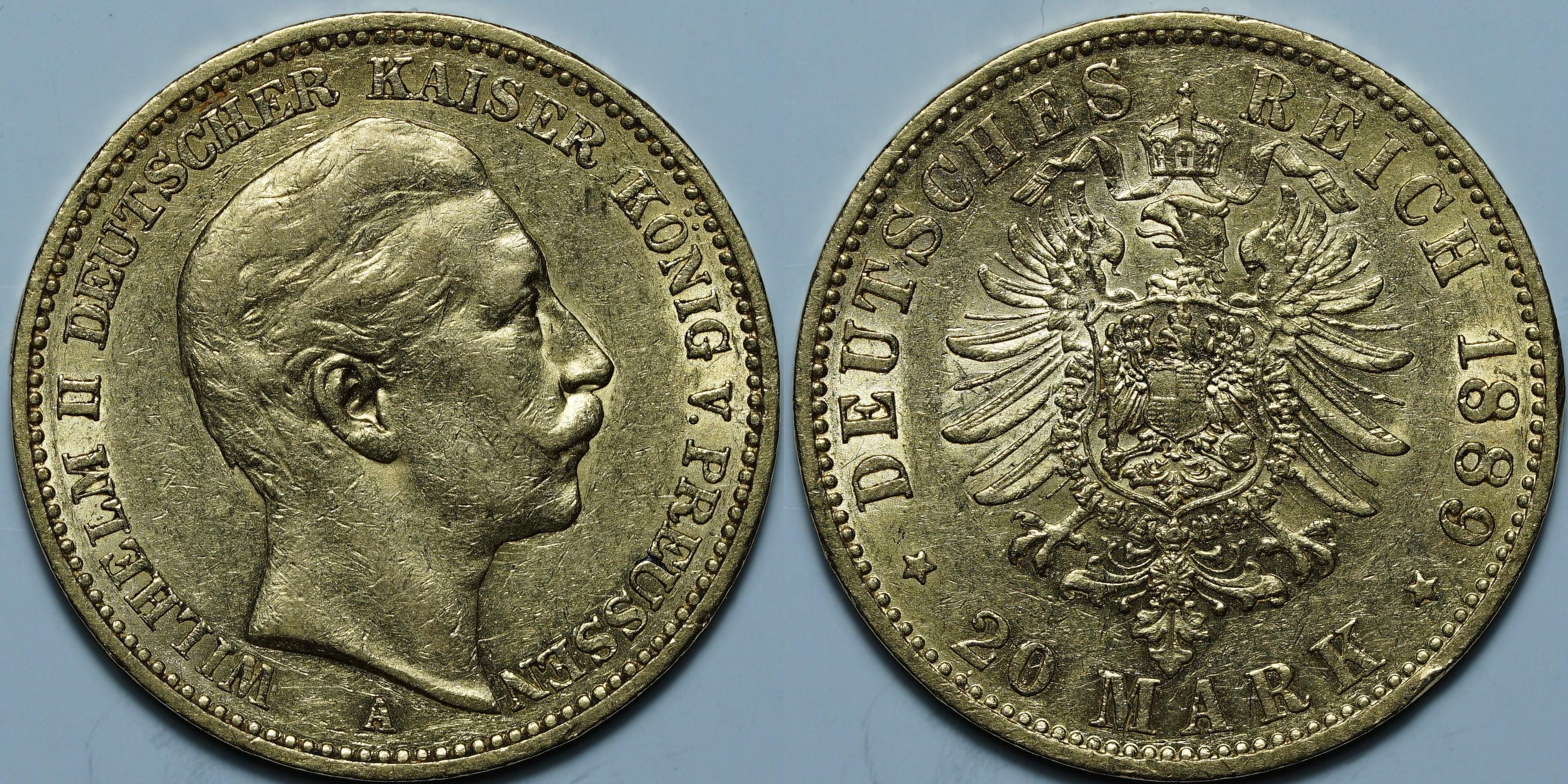 20 марок 1889 A